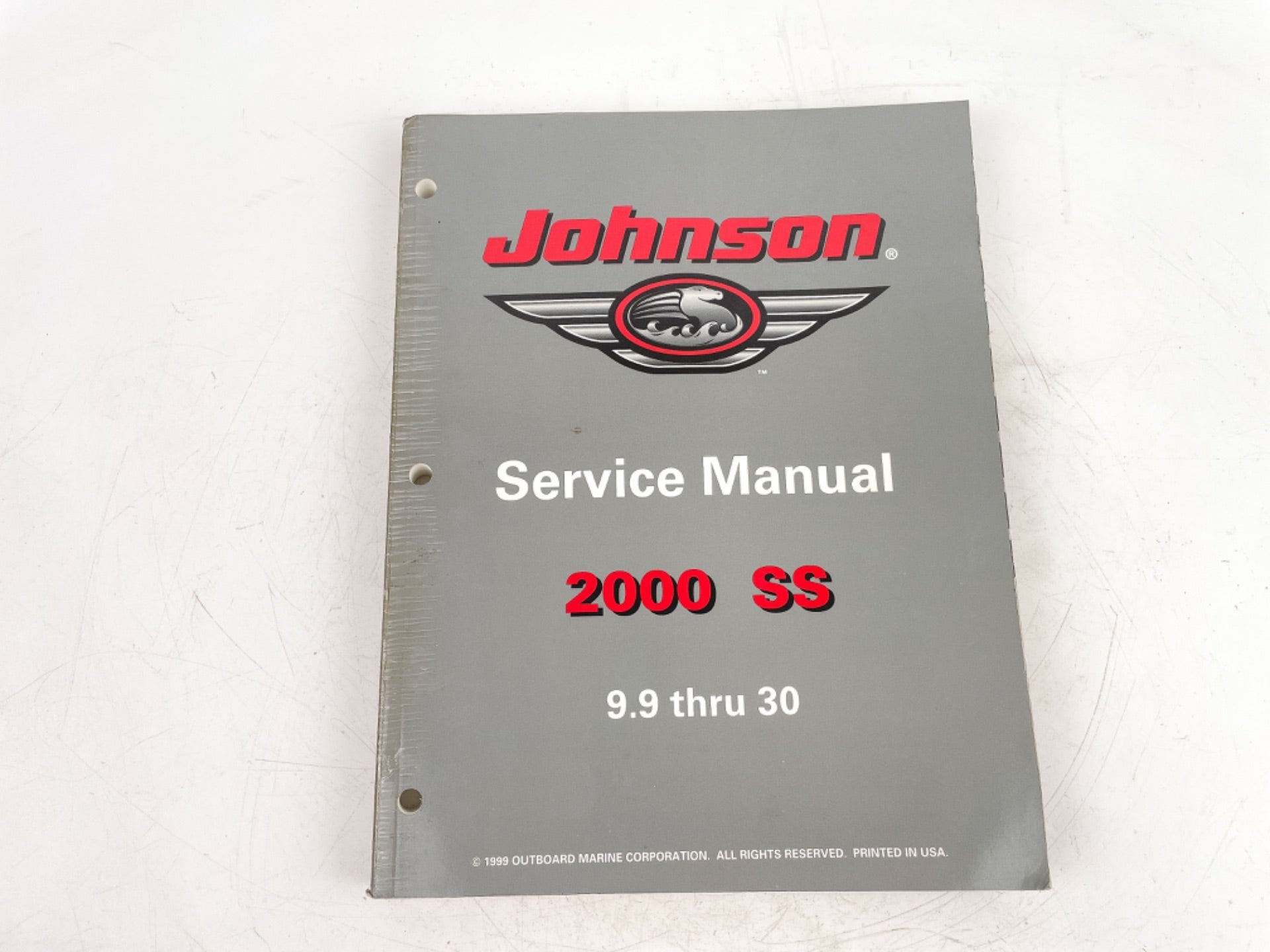 2000 Johnson Outboard Motor SS 9.9 thru 30 Service Shop Repair Manual 787067