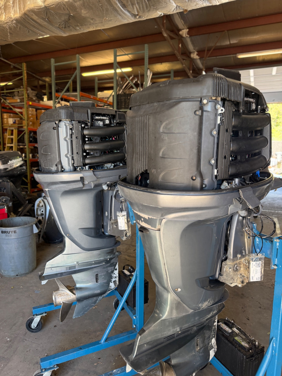 Twin 2007 Yamaha F250 250HP 4 Stroke Outboard Engines 25" - 205 Hours
