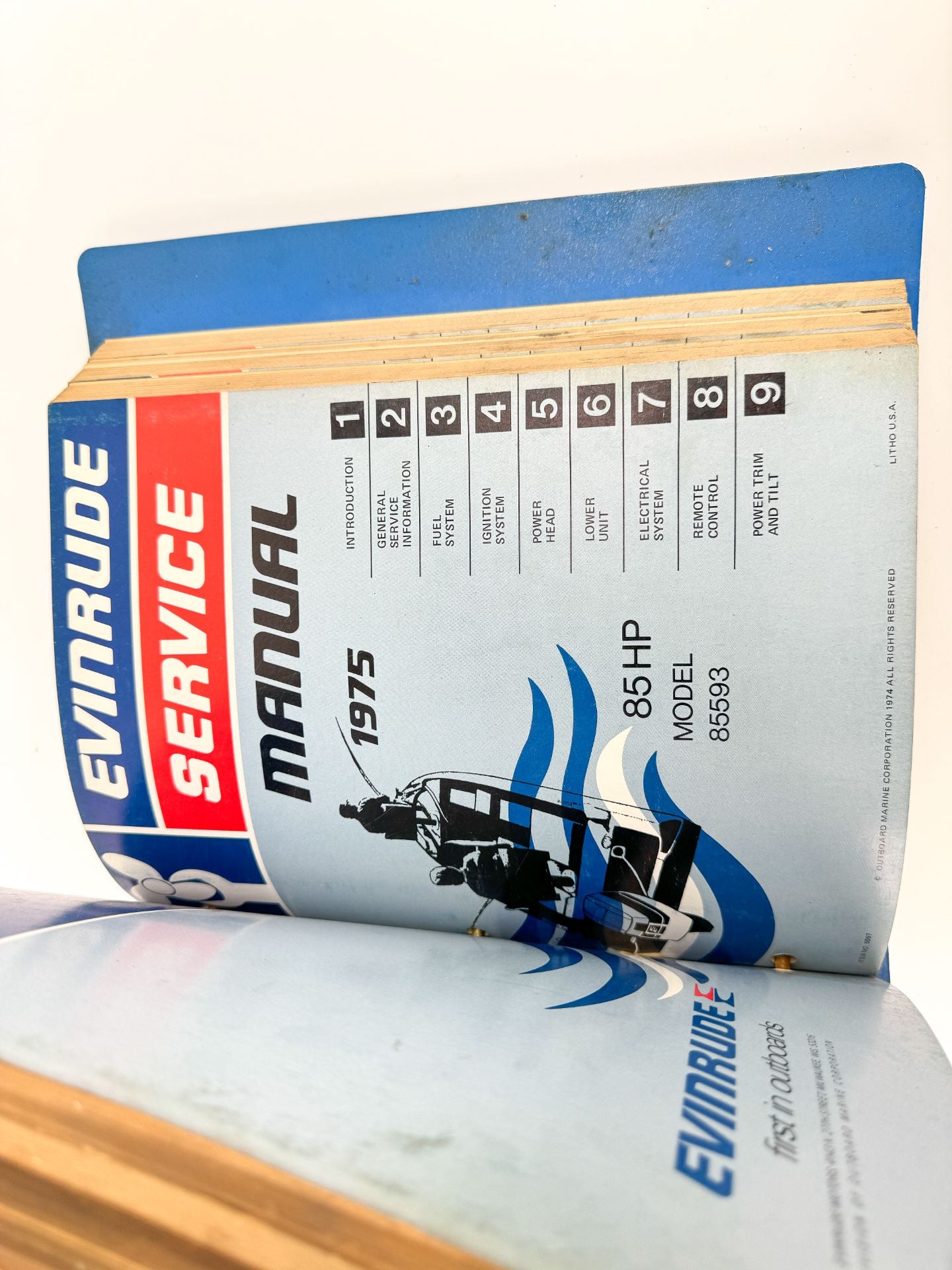 1975 Evinrude Service Manual Book Set