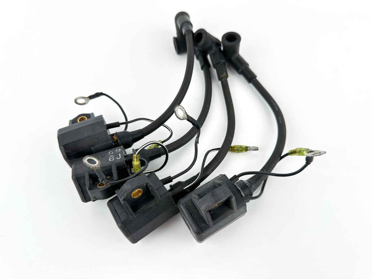 1997 Yamaha 130 HP 2 Stroke Outboard Ignition Coil Set 6R3-85570-01-00 OEM