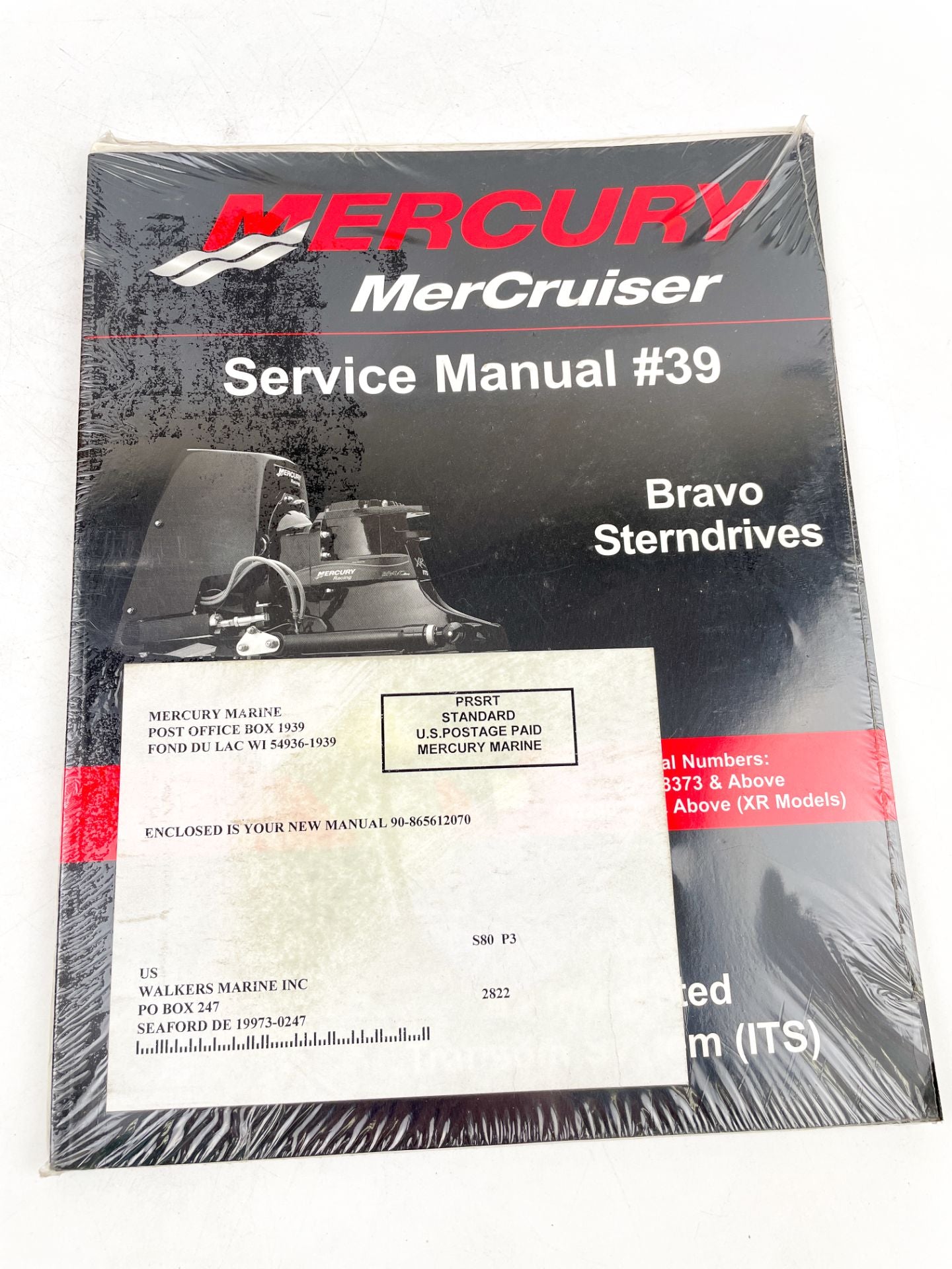 Mercury MerCruiser #39 Bravo Sterndrives 8-ITS Service Manual 90-865612070