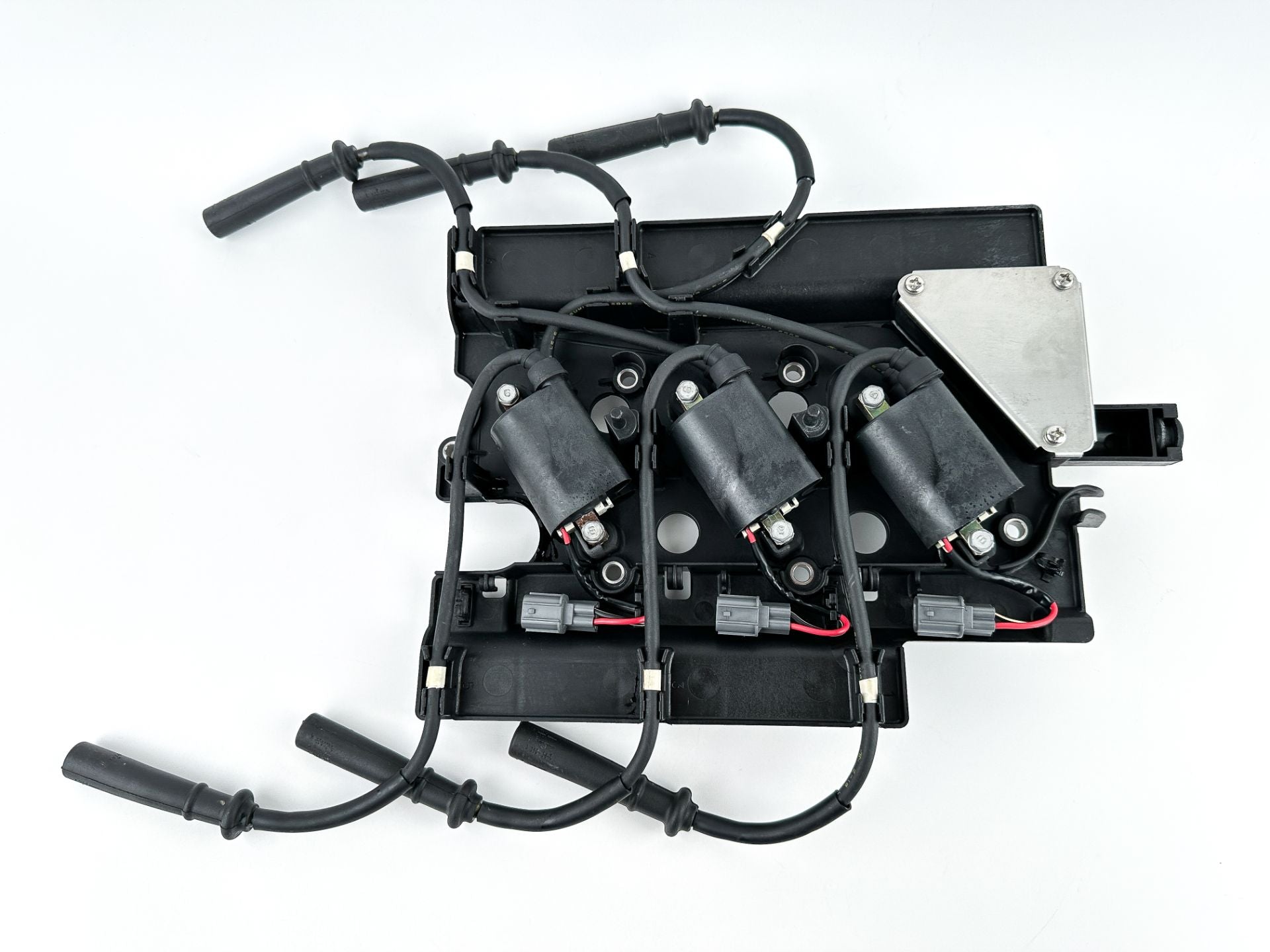 2003 Yamaha 225 HP 4 Stroke Outboard Ignition Coil Set W/ Plate 69J-82310-00-00 Tested
