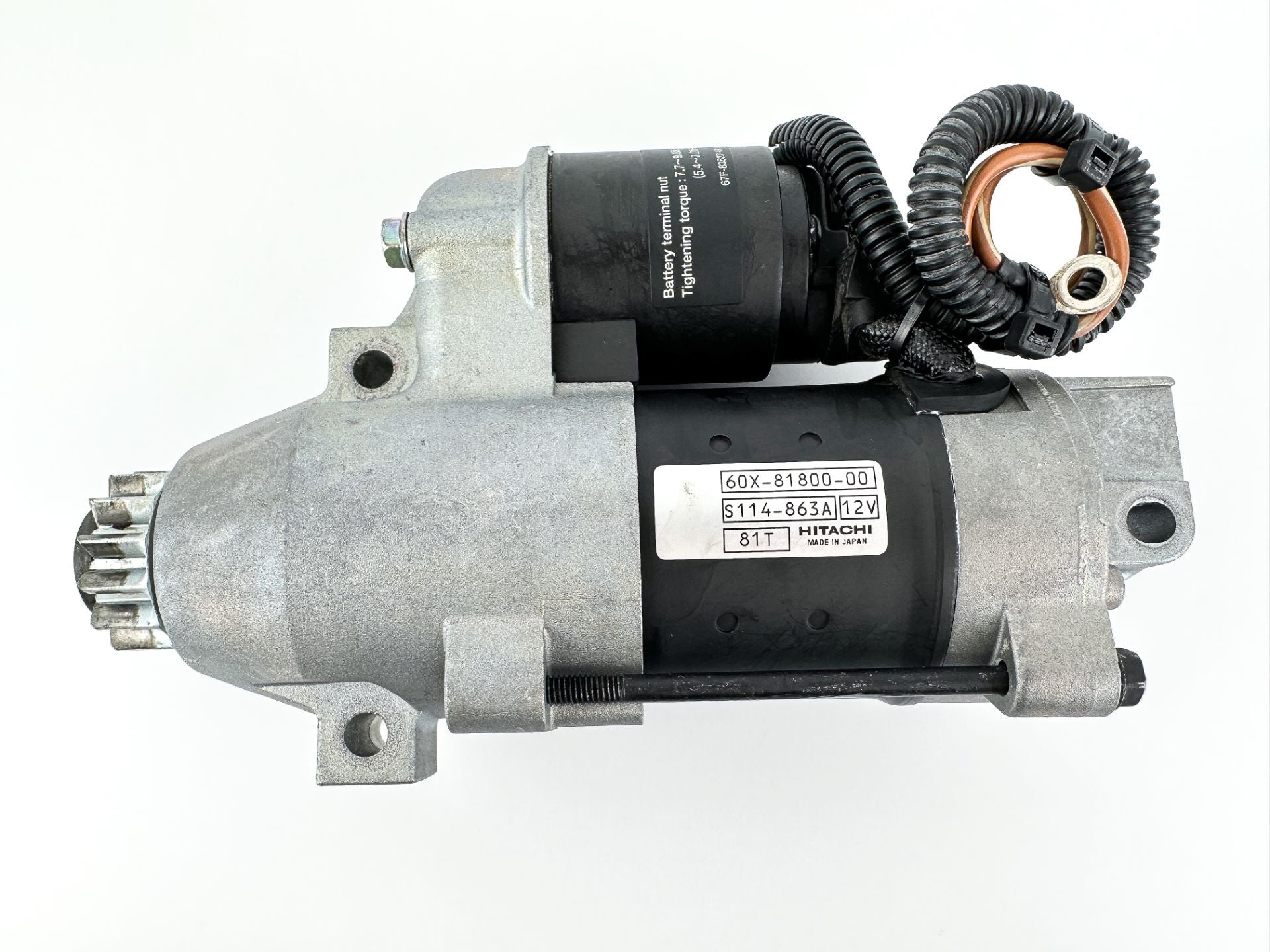 2007 Yamaha 250 HP 2 Stroke Outboard Starter Motor 60X-81800-00-00 OEM