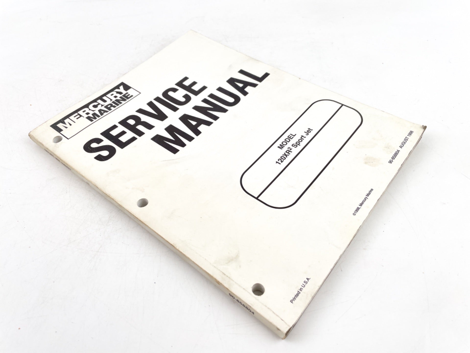 Mercury Service Manual, 120XR2 Sport Jet 90-858804