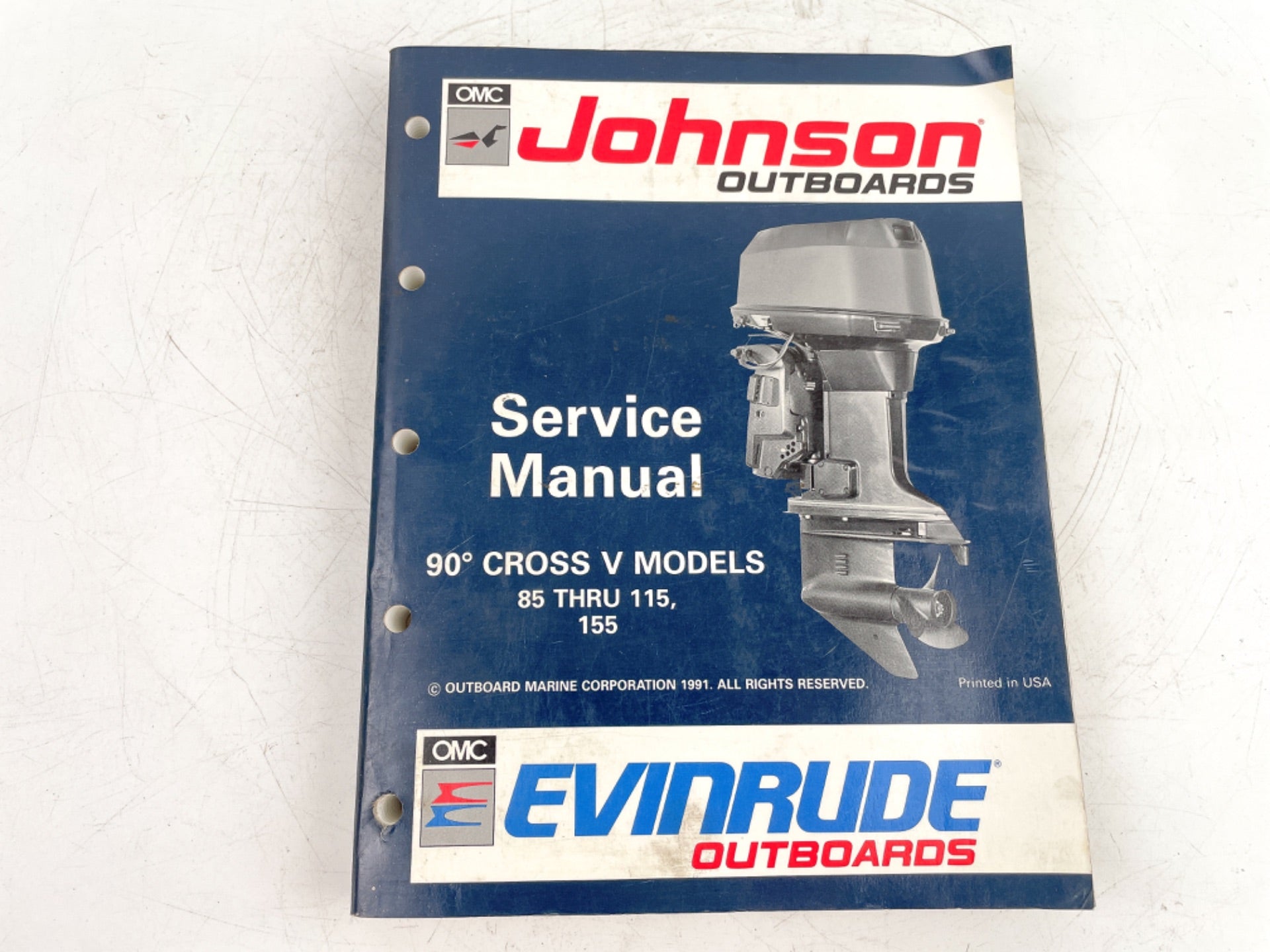 1992 OMC Johnson Evinrude Outboard "EN" 90°Cross V Models Service Manual 508145