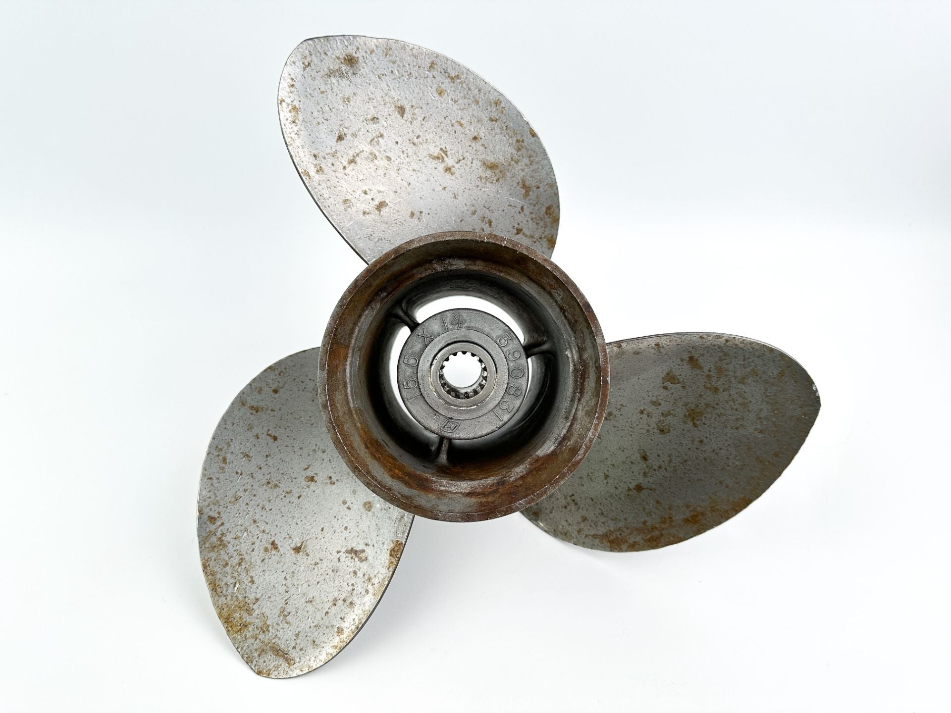 Johnson Evinrude 15 1/2 x 14 Stainless Steel Prop Propeller 390831