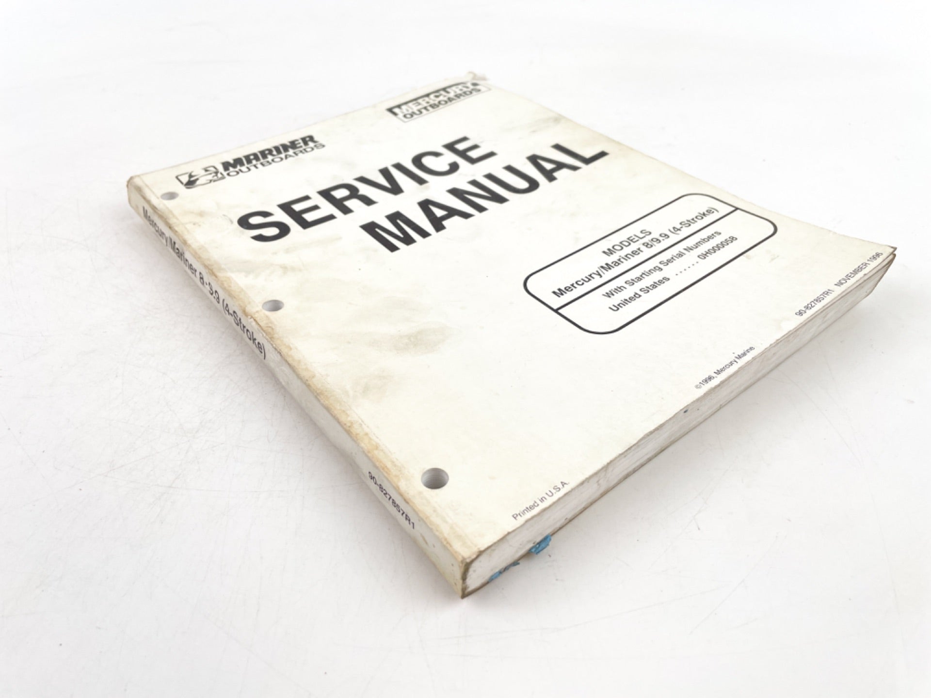 MERCURY/MARINER SERVICE MANUAL MODELS 8/9.9 4-STROKE 90-827857R1