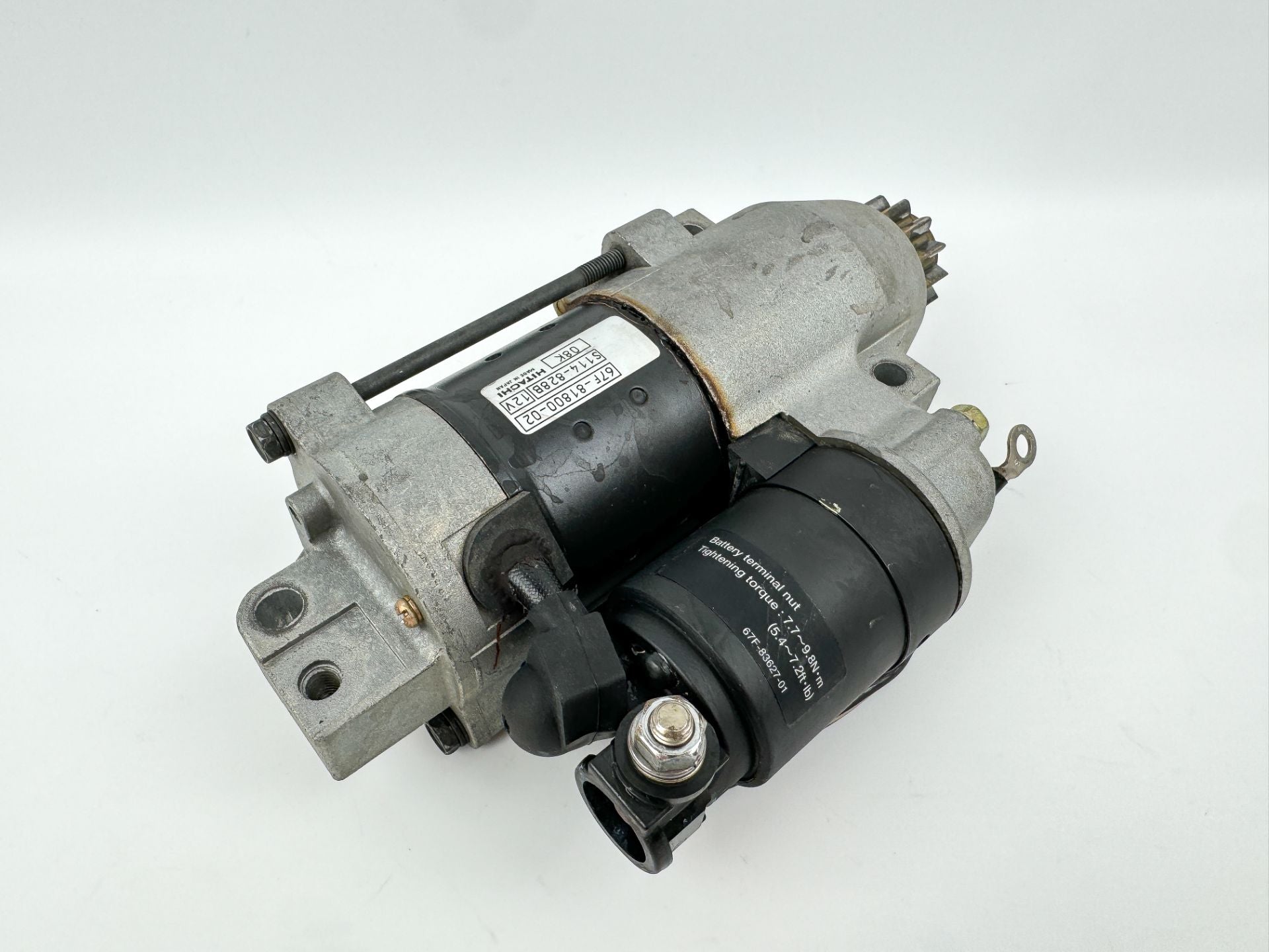 01-04 Yamaha 75 80 90 100 HP 4 Stroke Outboard Starter Motor 67F-81800-02-00