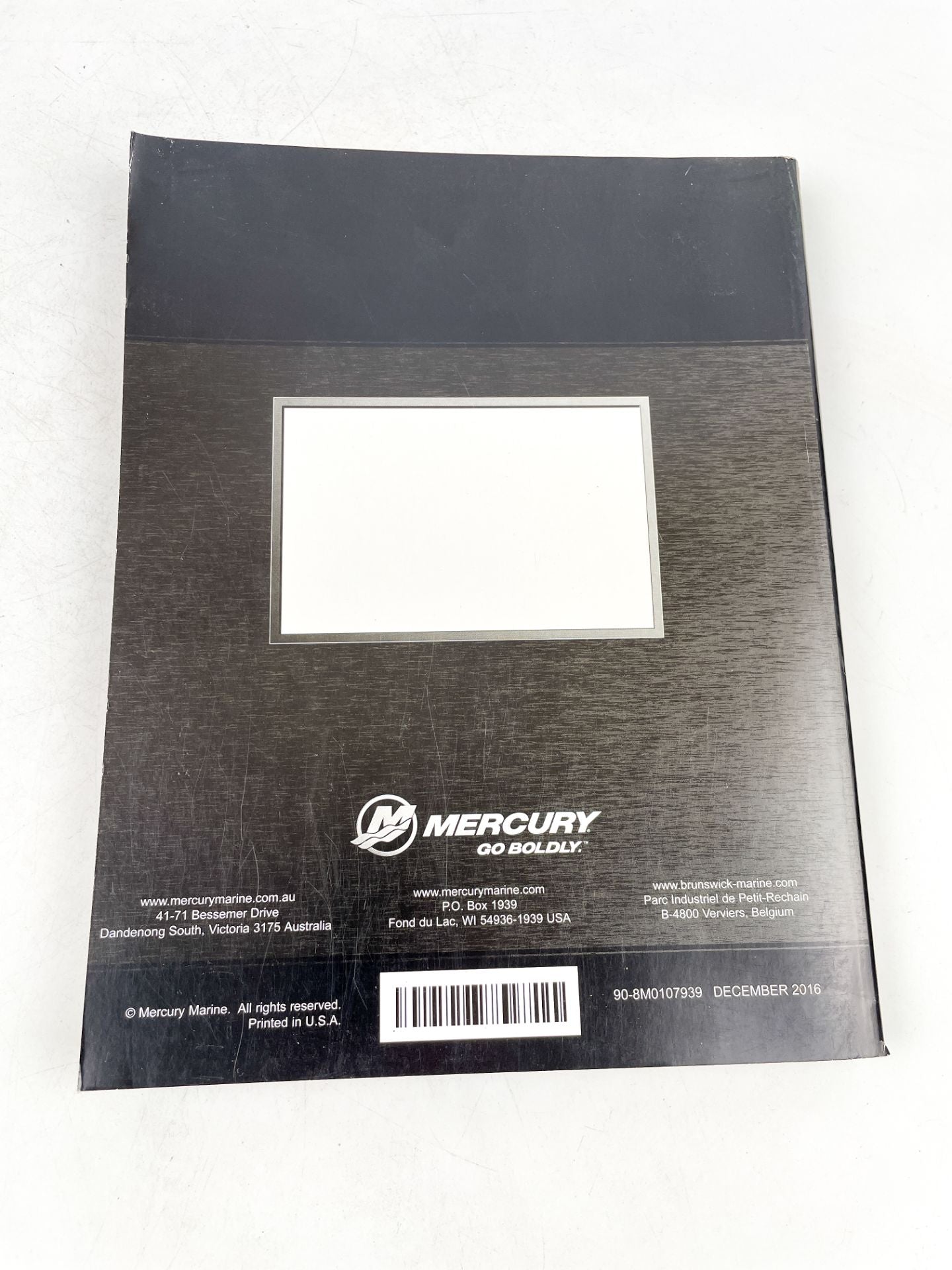 2016 Mercury SmartCraft Network Application & Diagnostic Manual 90-8M0107939