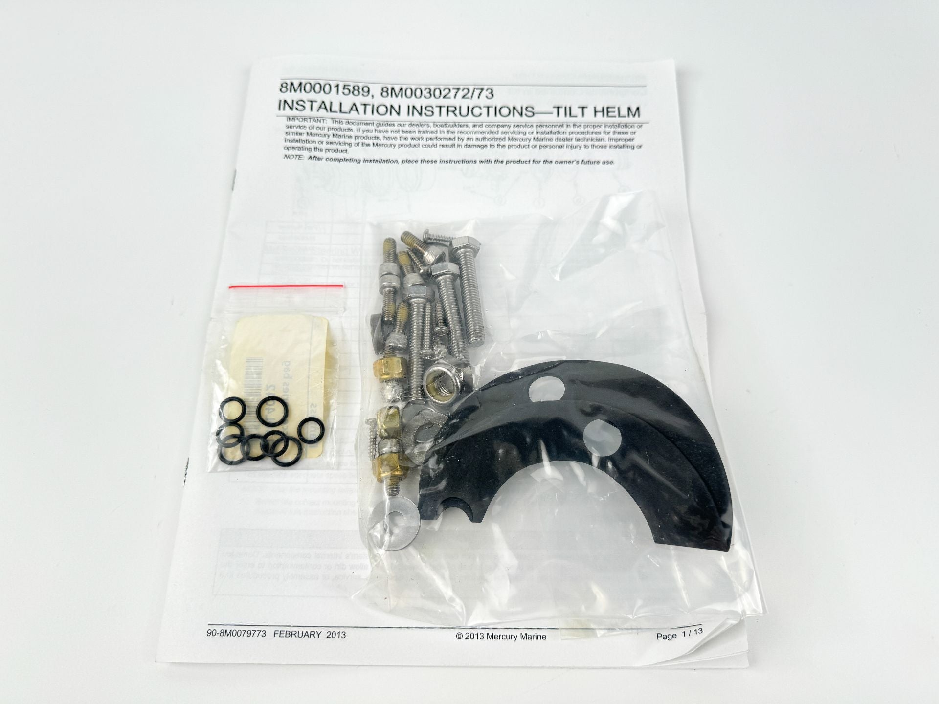 Mercury Marine Outboard Boat Steering Helm Kit 8M0001589 - Brand New