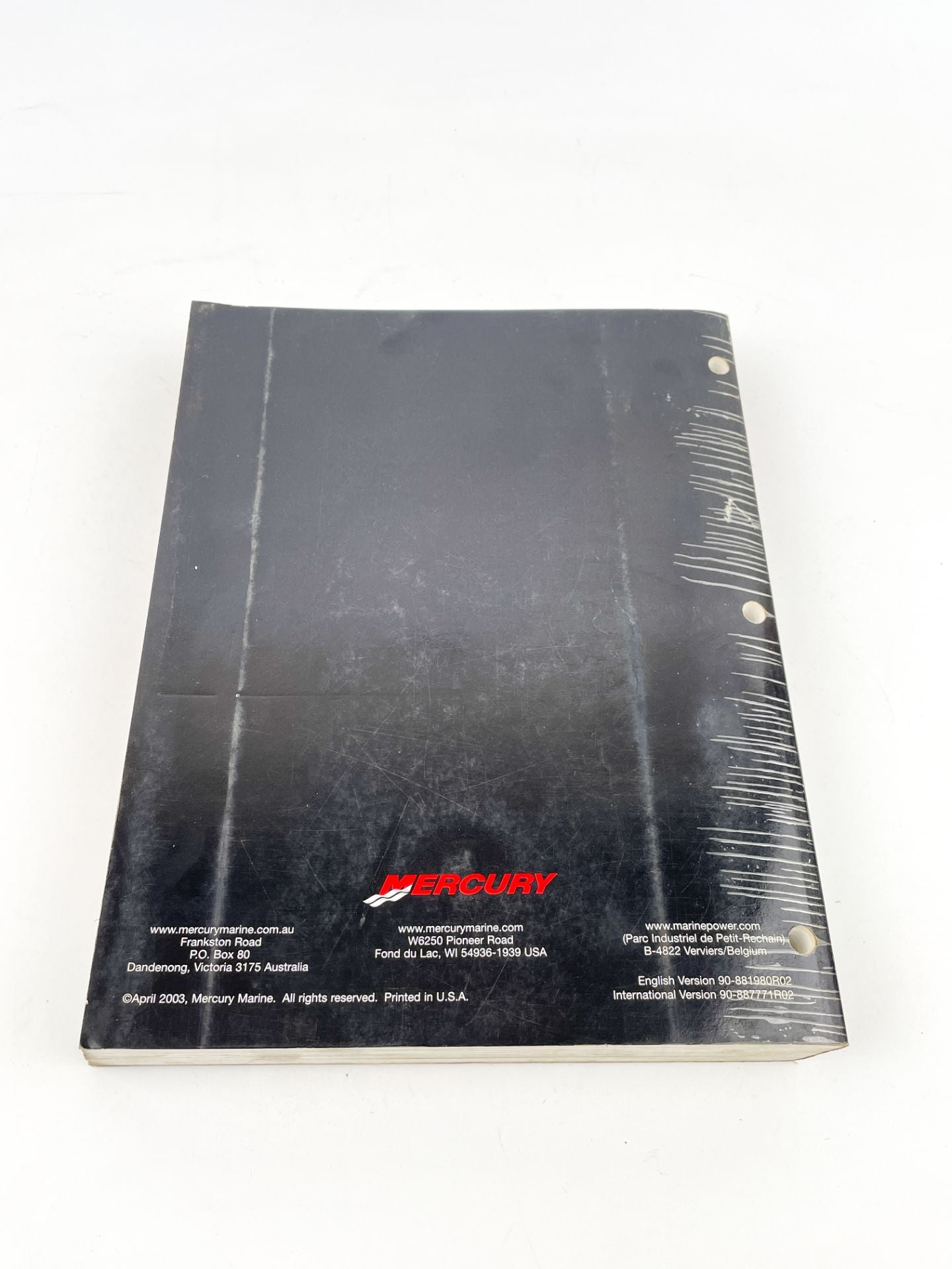 2003 Mercury Marine 115 FourStroke EFI Factory Service Manual 90-881980R02