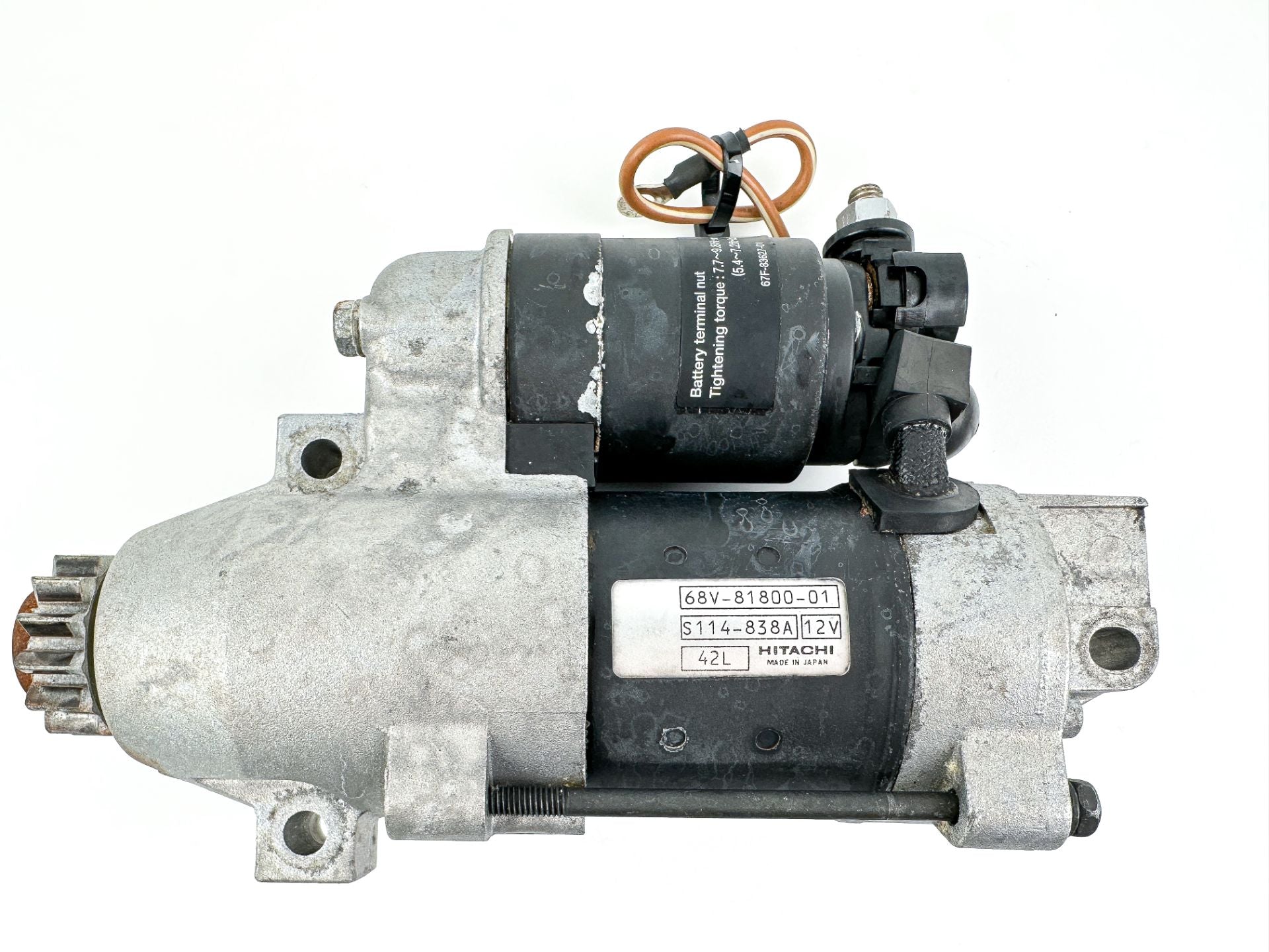 2004 Yamaha 115 HP 4 Stroke Outboard Starter Motor 68V-81800-01-00 OEM