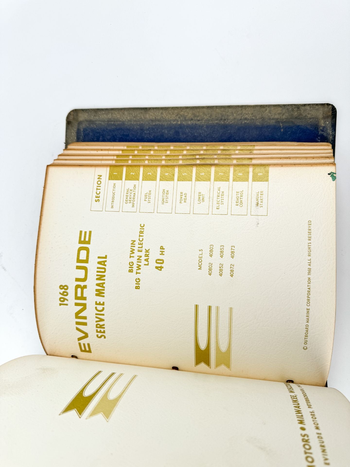 1968 Evinrude Service Manual Book Set