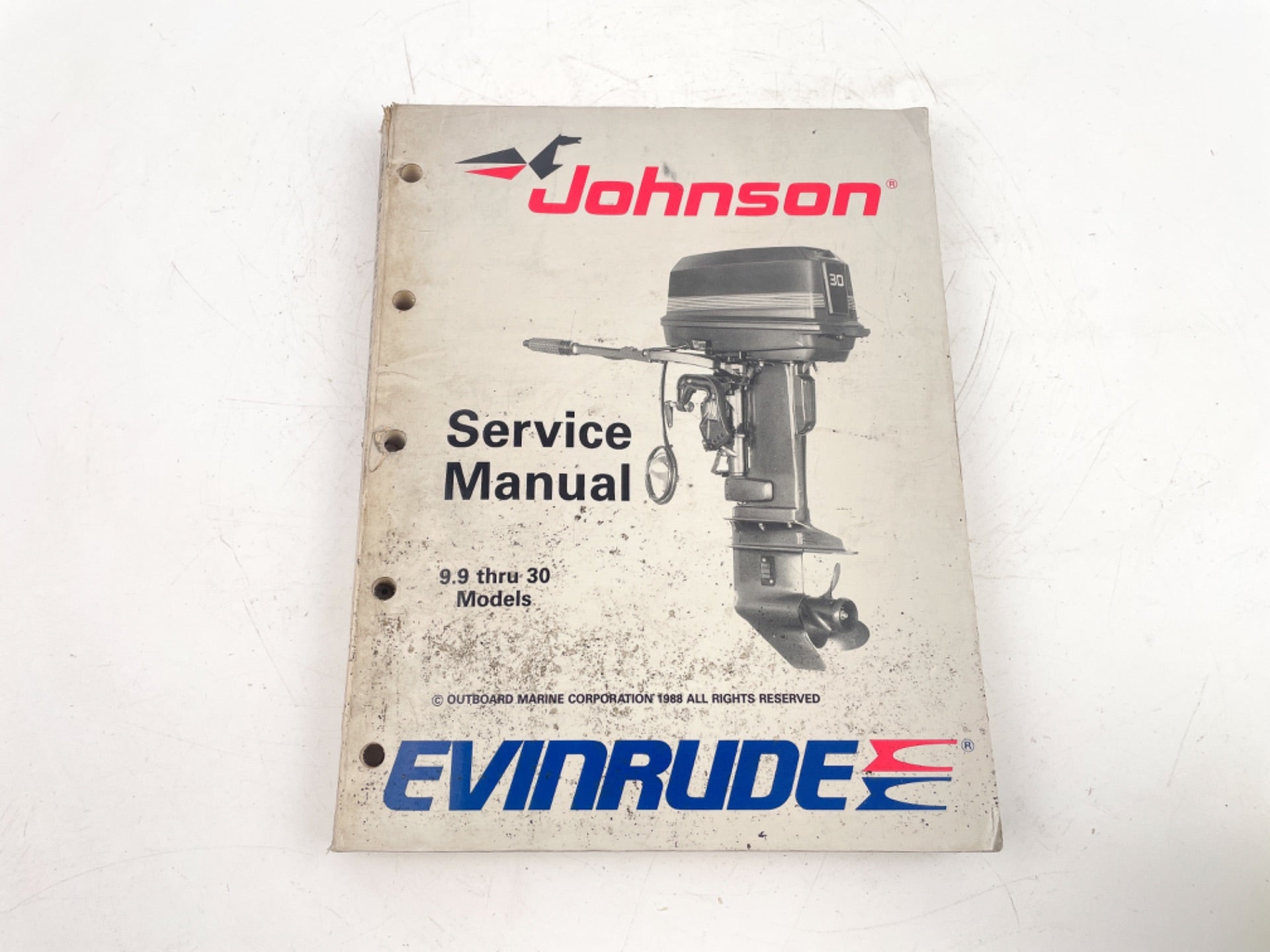 OEM 1989 CE Johnson Evinrude Outboard 40 thru 55 hp Service Manual 507755