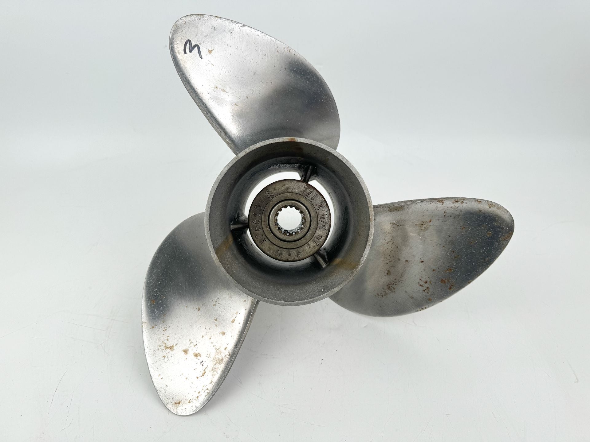 Evinrude Johnson Viper Stainless Steel Propeller 14 3/4 X 17 3 Blade 176615