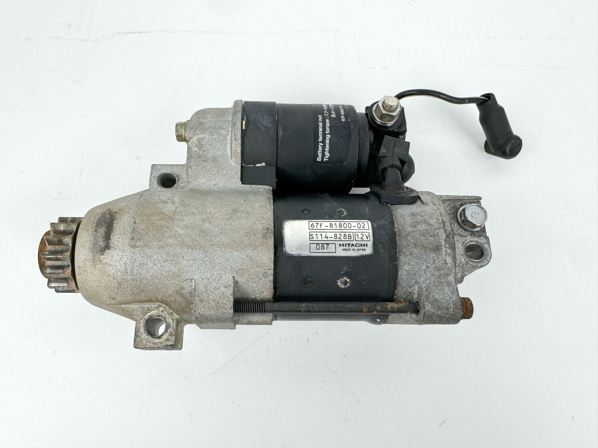 01-04 Yamaha 75 80 90 100 HP 4 Stroke Outboard Starter Motor 67F-81800-02-00