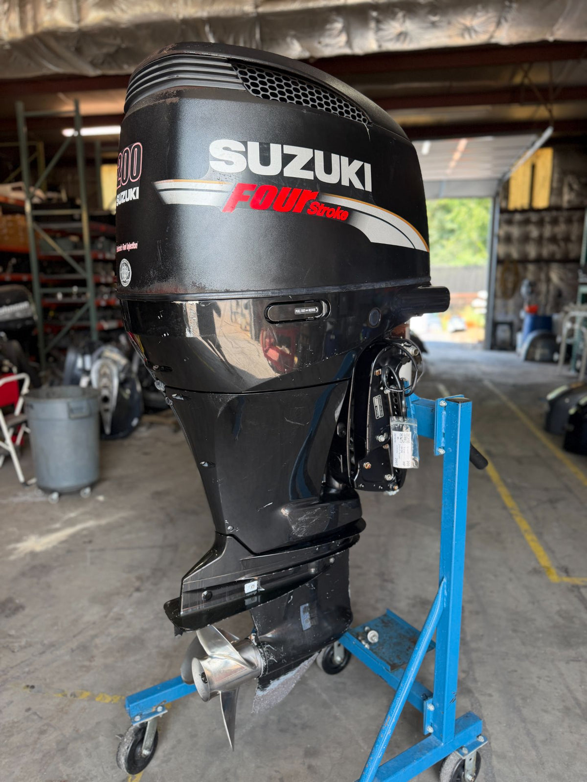 2007 Suzuki 200HP V6 4 Stroke Outboard Engine 25" Shaft - Needs Work