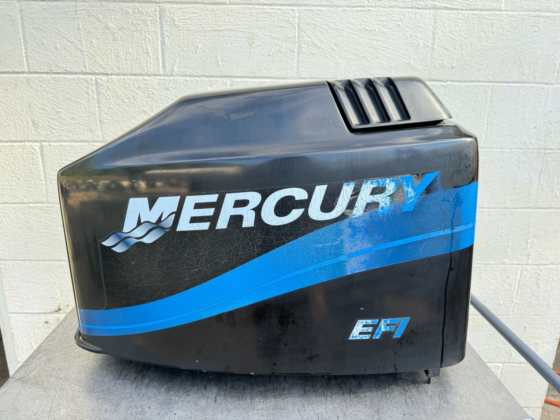 1996-2005 Mercury 200HP 2 Stroke EFI Top Cowl Cowling Hood Black 827328T7