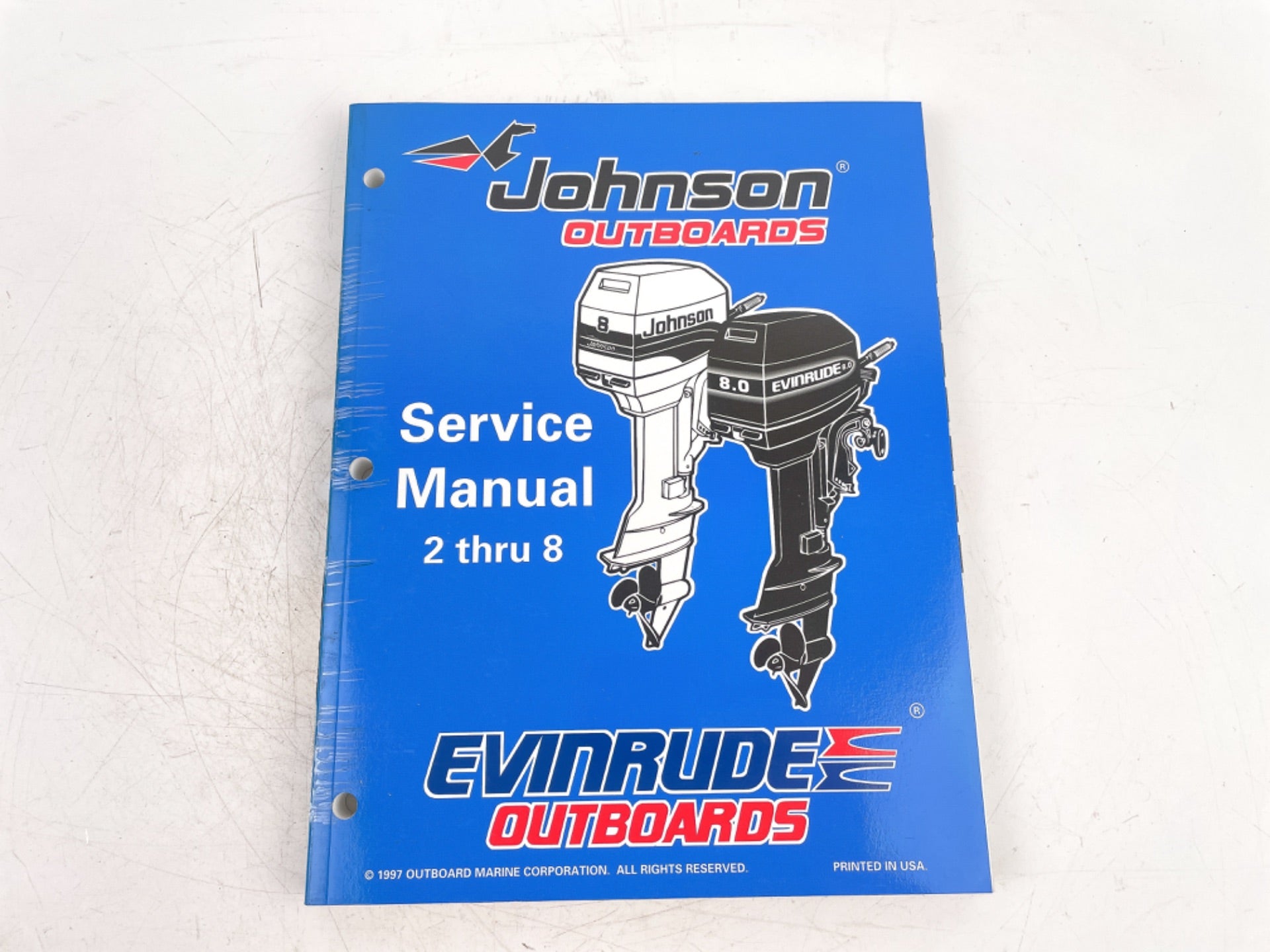 Johnson Evinrude Outboards 2 Thru 8 Service Manual 520202