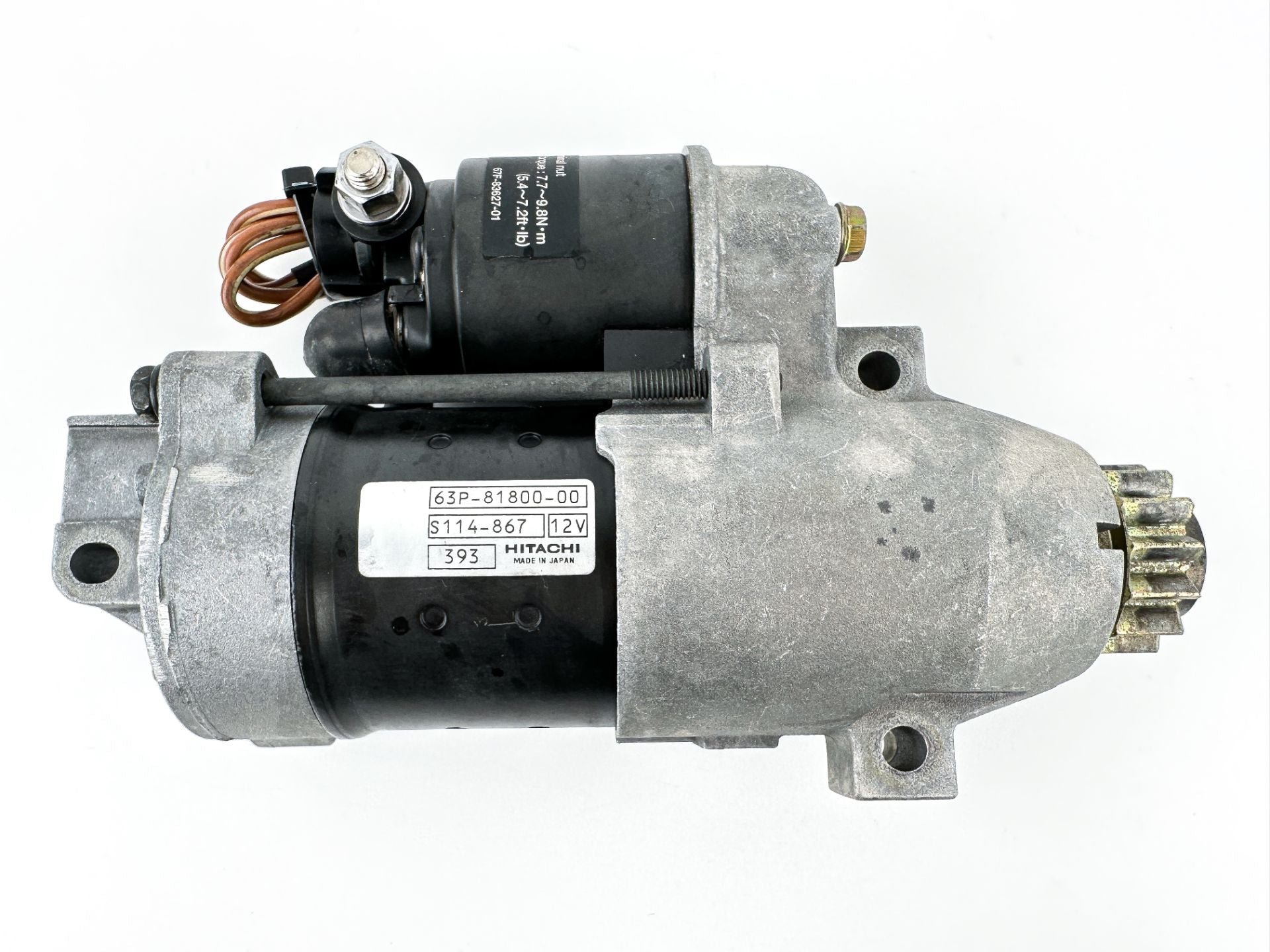 2004 Yamaha 150 HP 4 Stroke Outboard Starter Motor 63P-81800-00-00 OEM