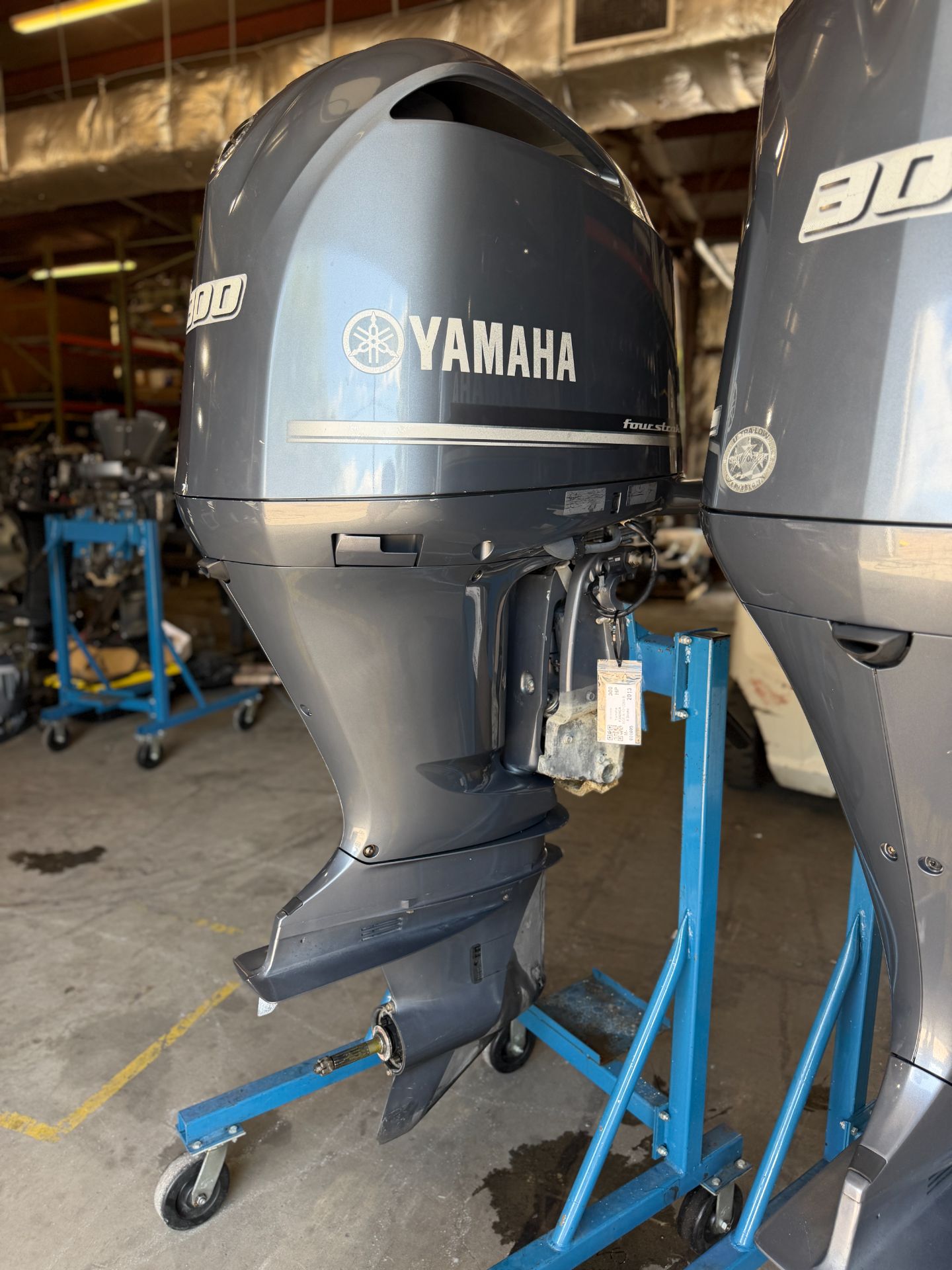 2013 Twin Yamaha F300 300HP 4 Stroke Outboard Engines W/ 25" Shaft 584 Hours