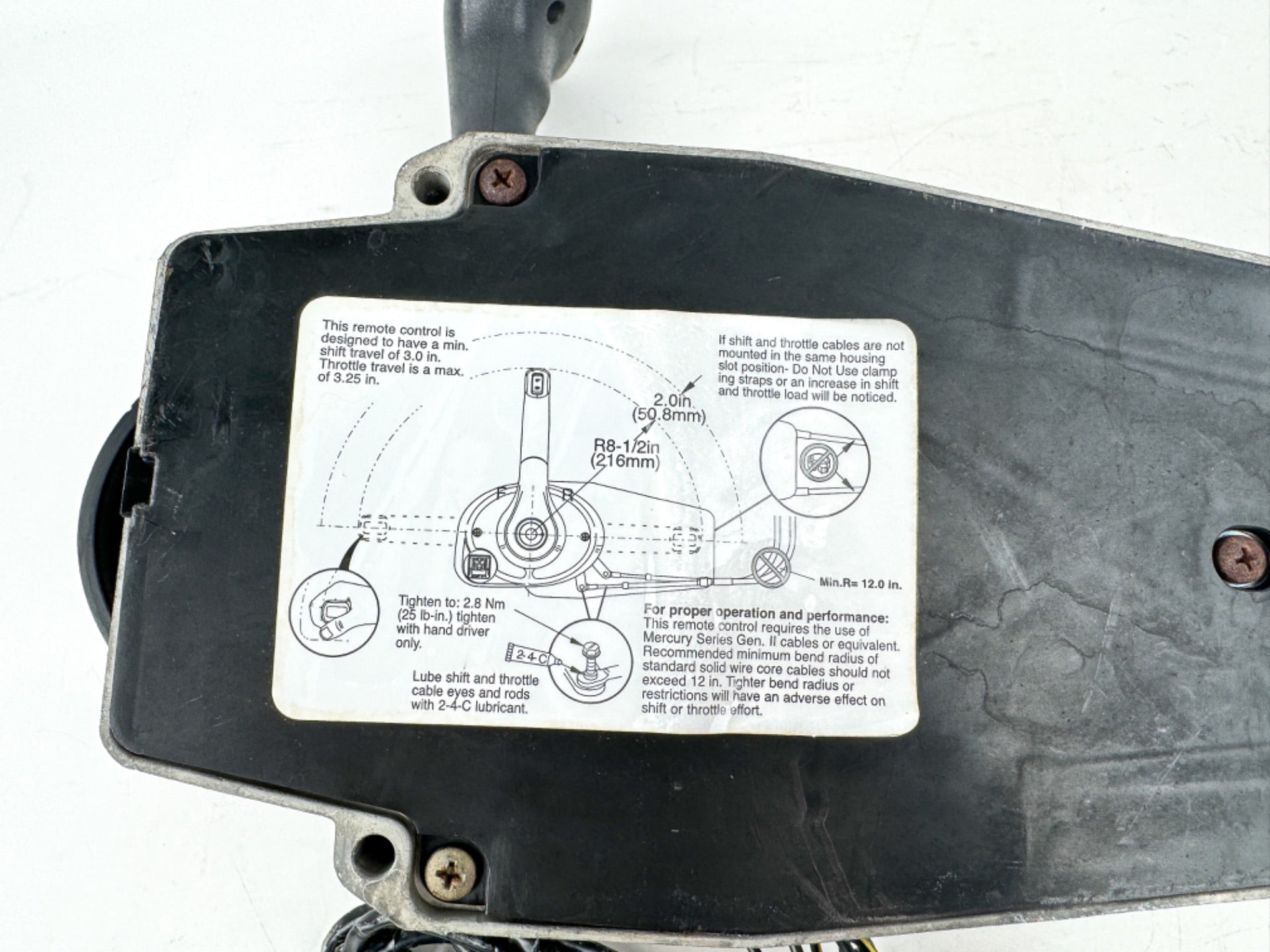 Mercury Quicksilver Side Mount Throttle Shift Control Assembly