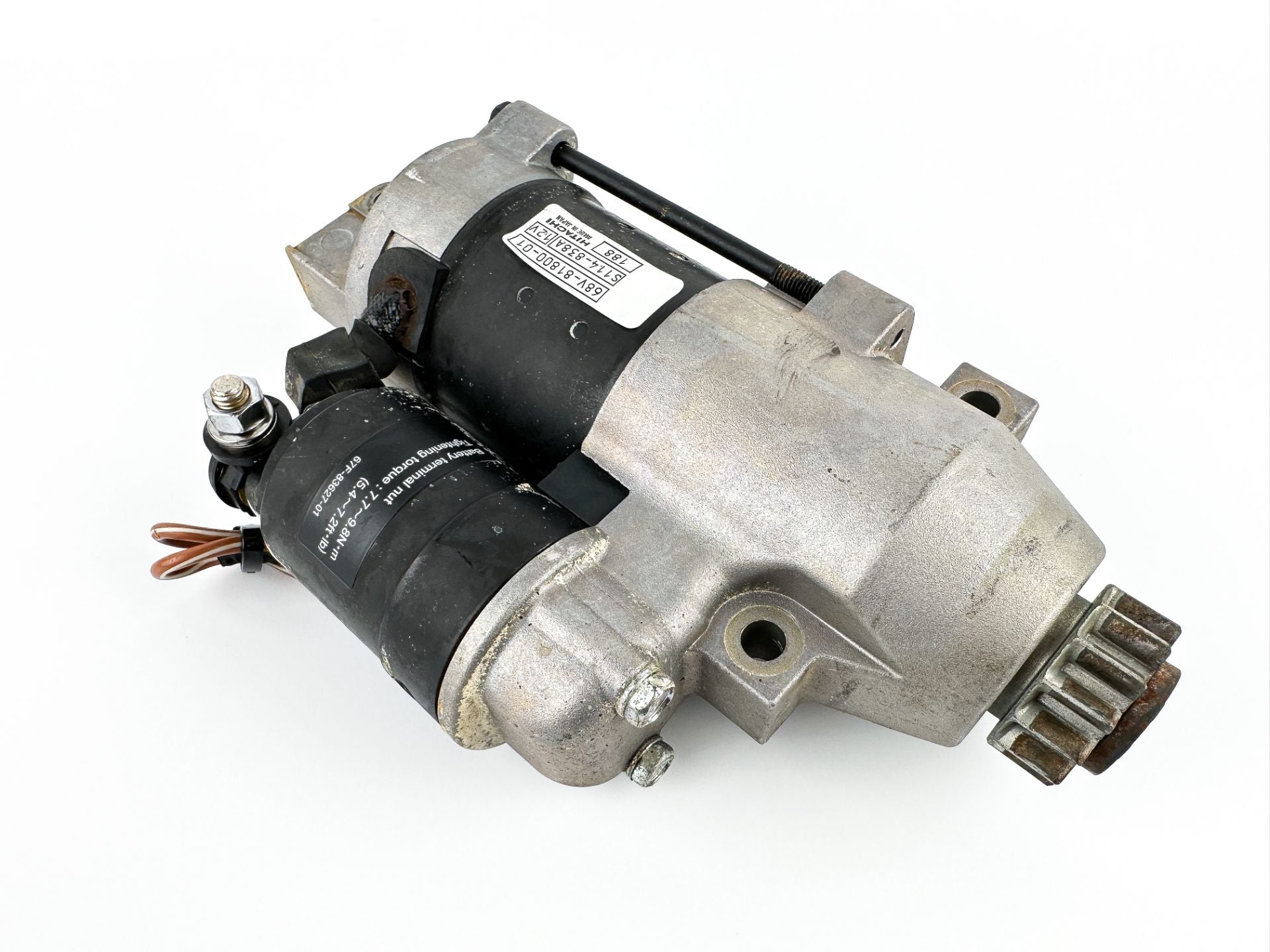 2011 Yamaha 115 HP 4 Stroke Outboard Starter Motor 68V-81800-01-00 OEM