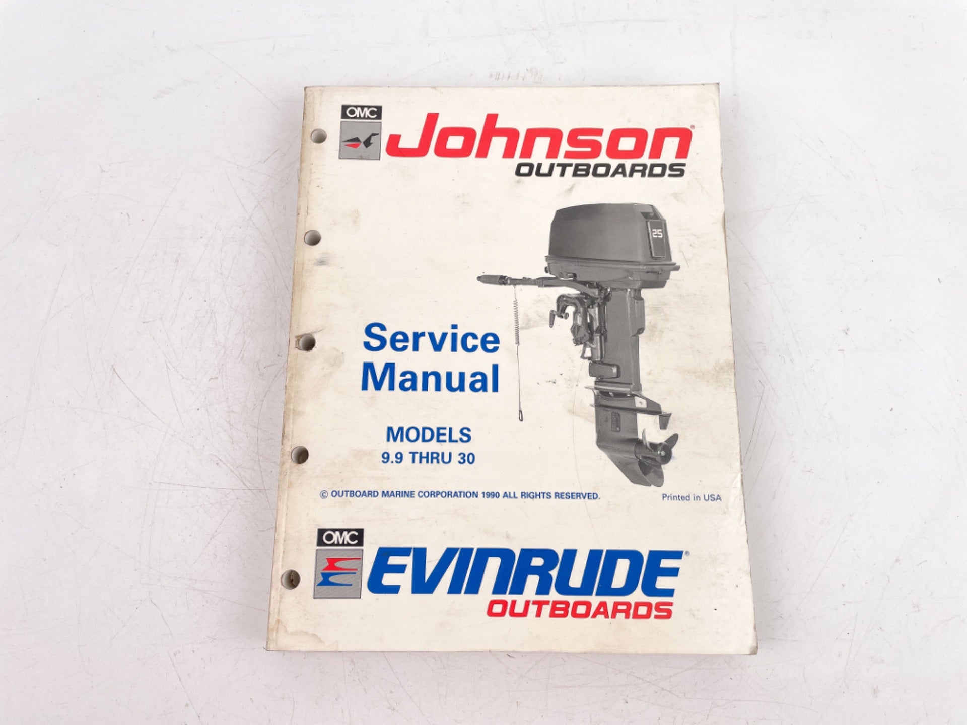 1991 EI Johnson Evinrude outboard 9.9 thru 30 hp factory service manual 507946