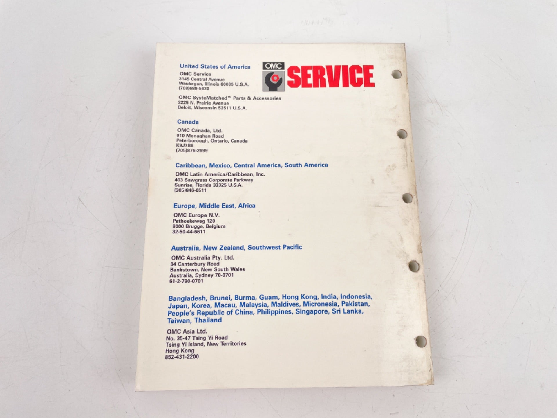 Johnson Evinrude Service Manual for El Models 40 THRU 55 507947