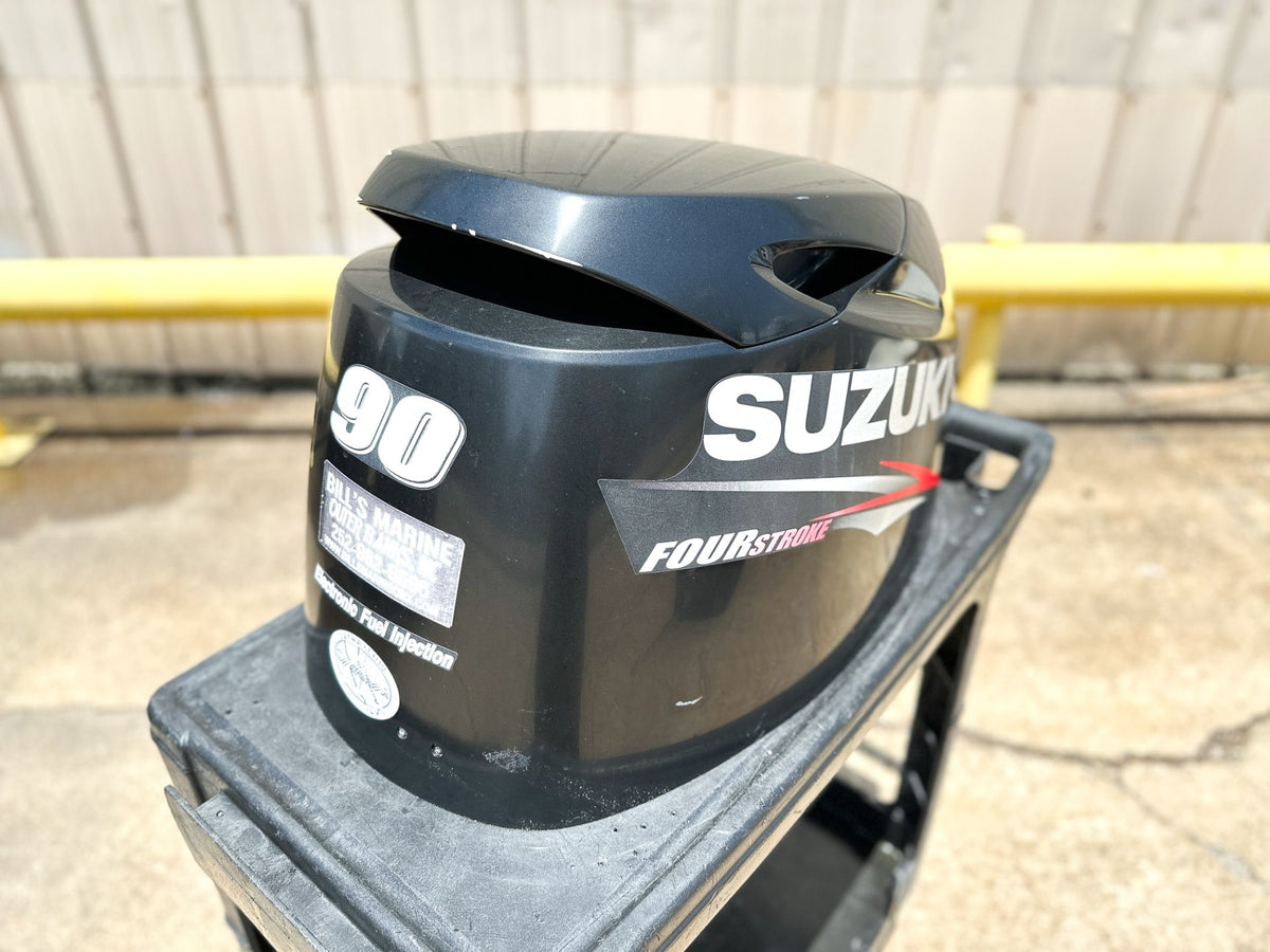 2009 Suzuki 90 HP 4 Stroke Outboard Top Cowling 61400-87Y80-0EP OEM