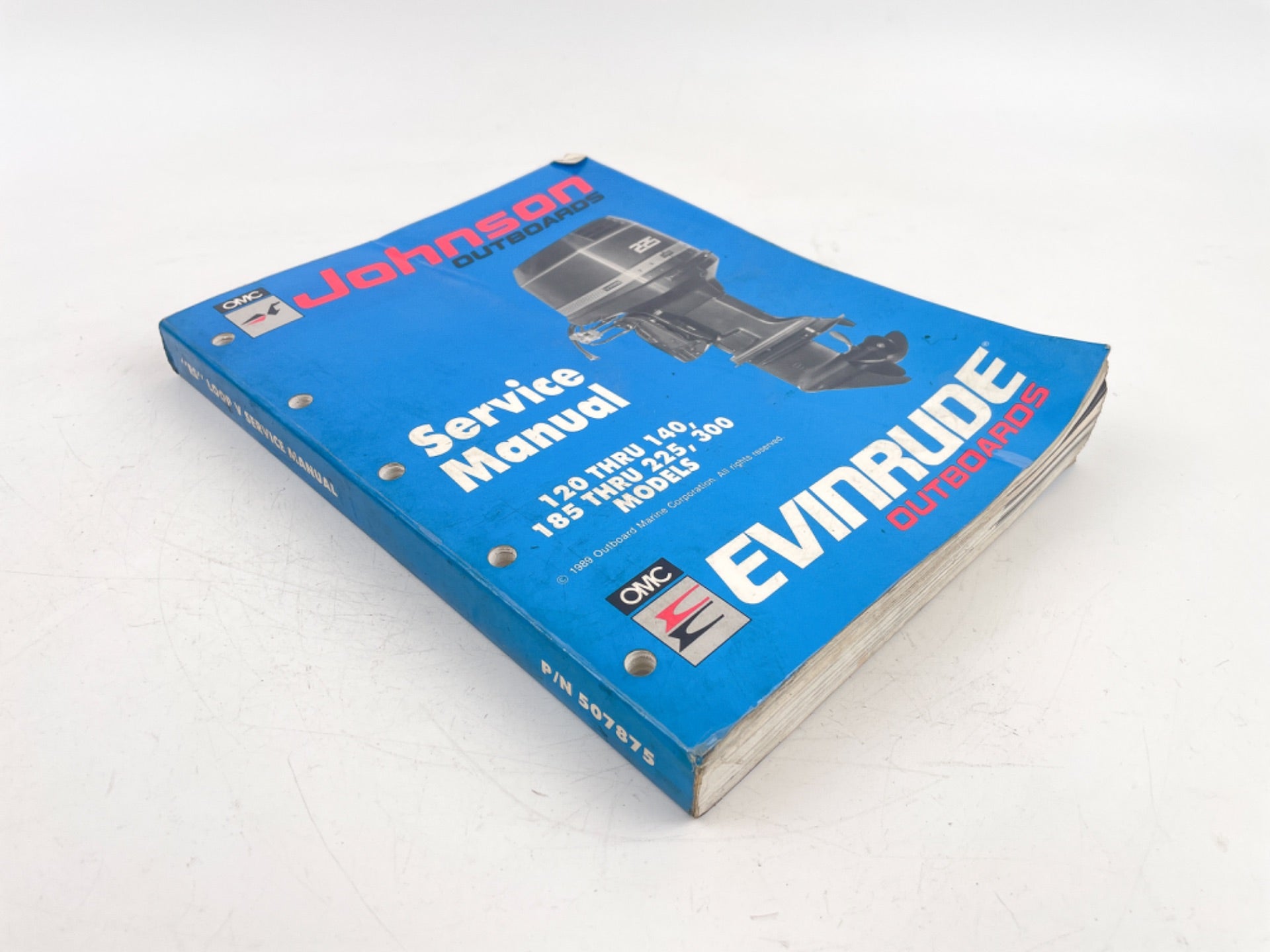 1989 Used OEM Johnson Evinrude Outboard Manual 100-140, 185-225, 300 507875