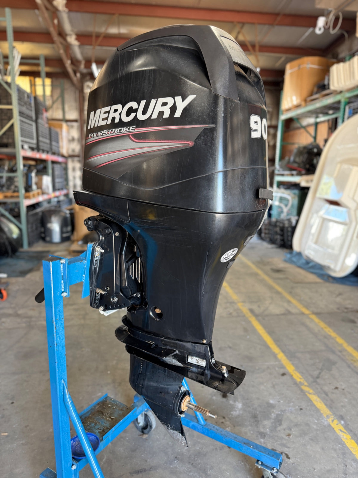 2013 Mercury 90HP 4 Stroke Outboard Engine W/ 20" Shaft 177 Hours