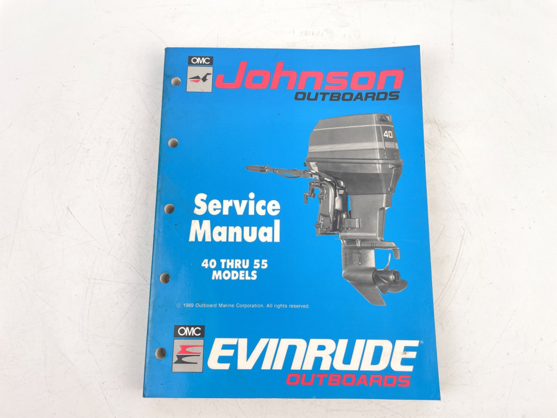 1990 ES Johnson Evinrude outboard 40 thru 55 hp factory service manual 507872