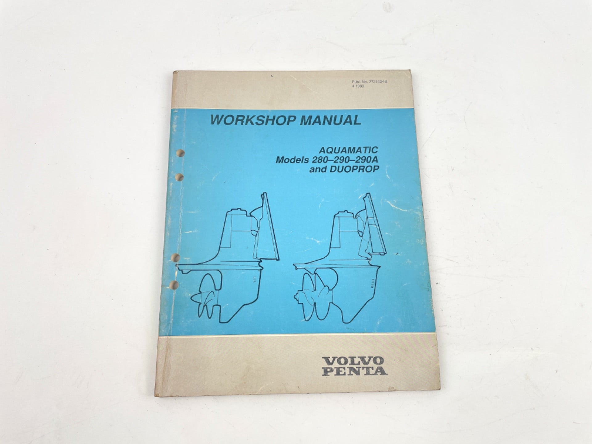 WS Volvo Penta Aquamatic 280/290/290A Models & Duoprop Workshop Manual 7731624-8