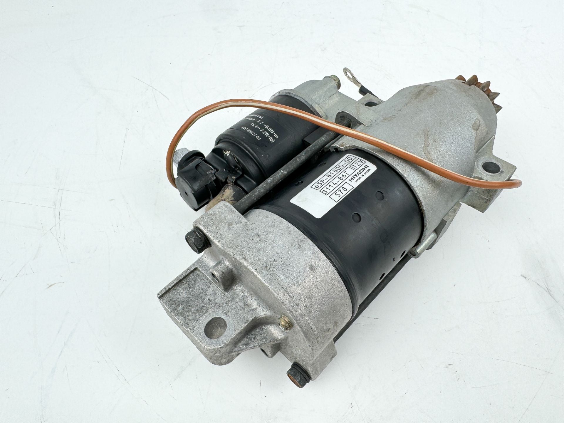 2006 Yamaha 150 HP 4 Stroke Outboard Starter Motor 63P-81800-00-00 OEM