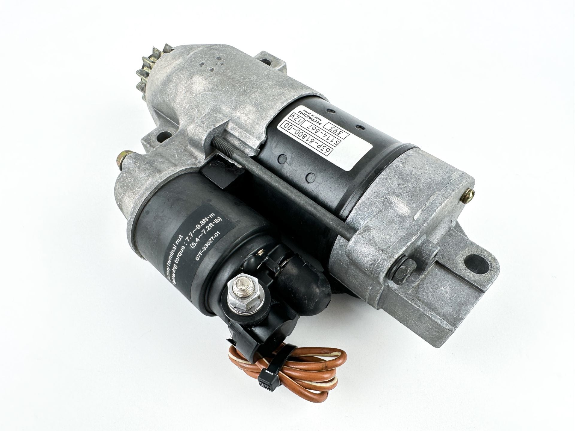 2004 Yamaha 150 HP 4 Stroke Outboard Starter Motor 63P-81800-00-00 OEM