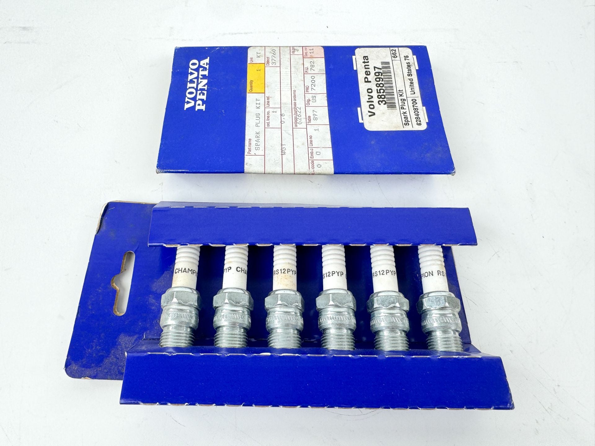 Volvo Penta Spark Plug Kit Pack Of 6 21513423 3858997 RS12PYP