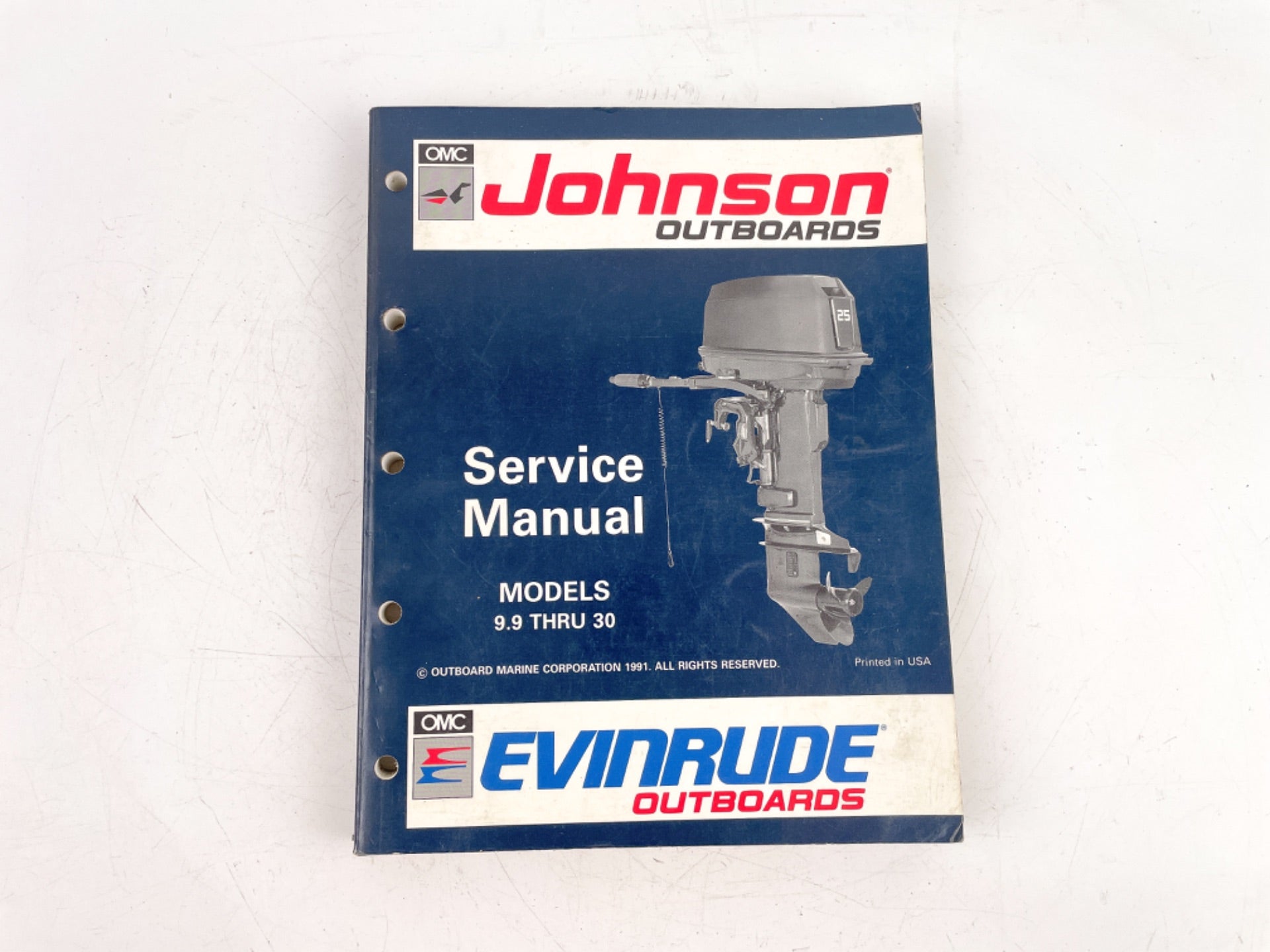 1991 OMC Johnson Evinrude "EN" 9.9 thru 30 HP Model Service Manual 508142