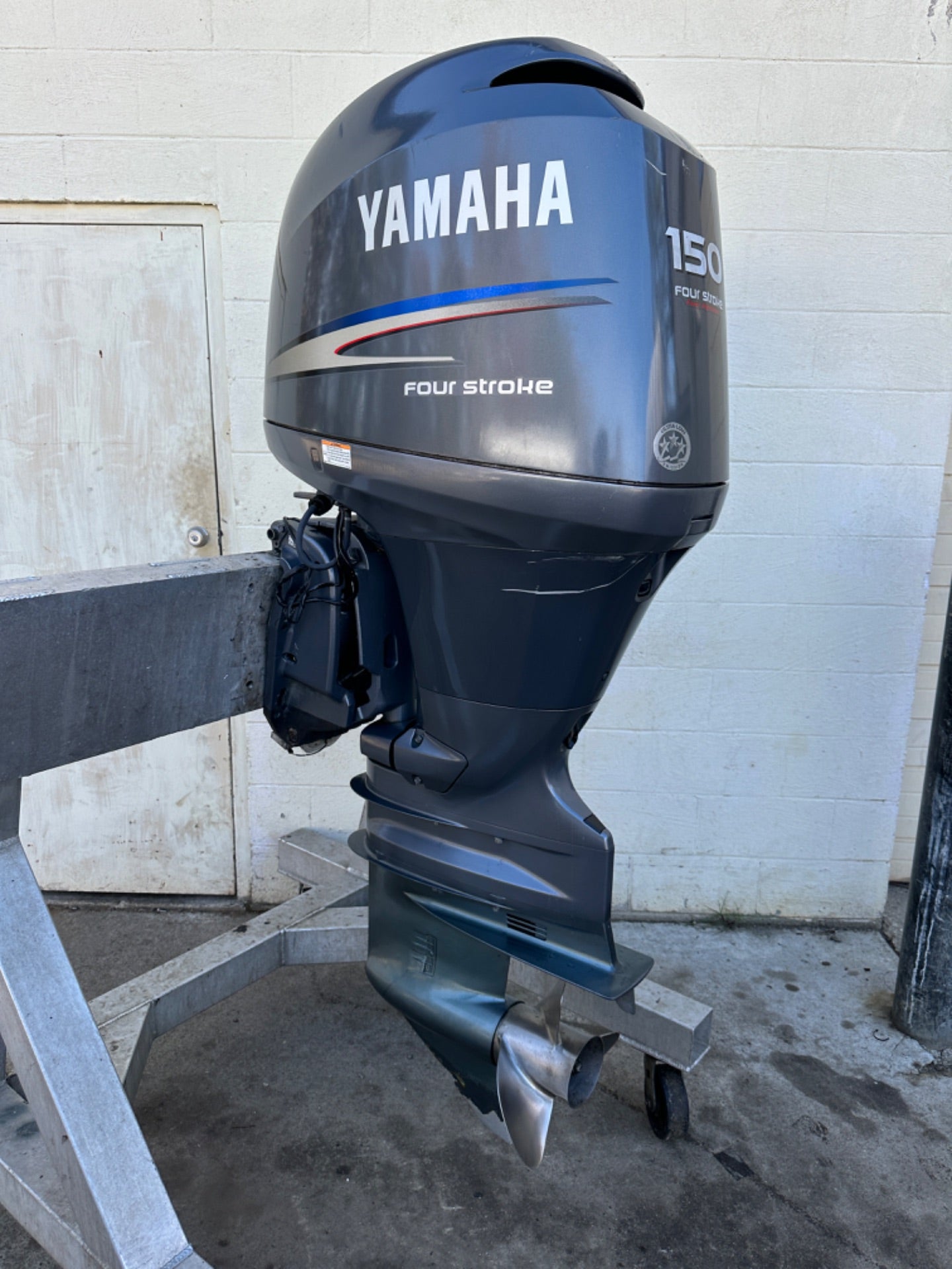 2008 Yamaha 150 HP 4 Stroke Outboard Engine 25" XL Shaft - 614 Hours - Good Condition