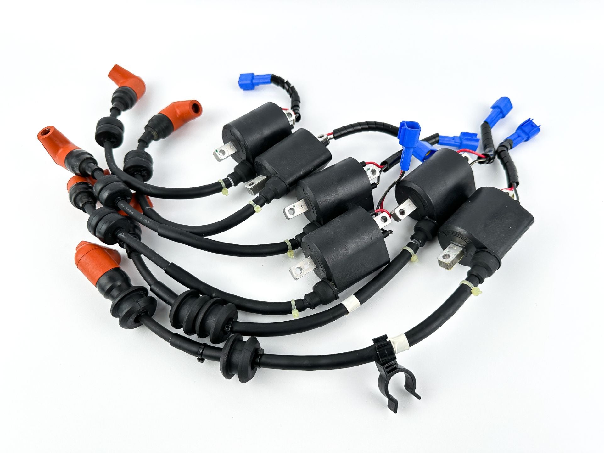 2009 Yamaha 225 HP 2 Stroke Outboard Ignition Coil Set 60V-82310-01-00 OEM
