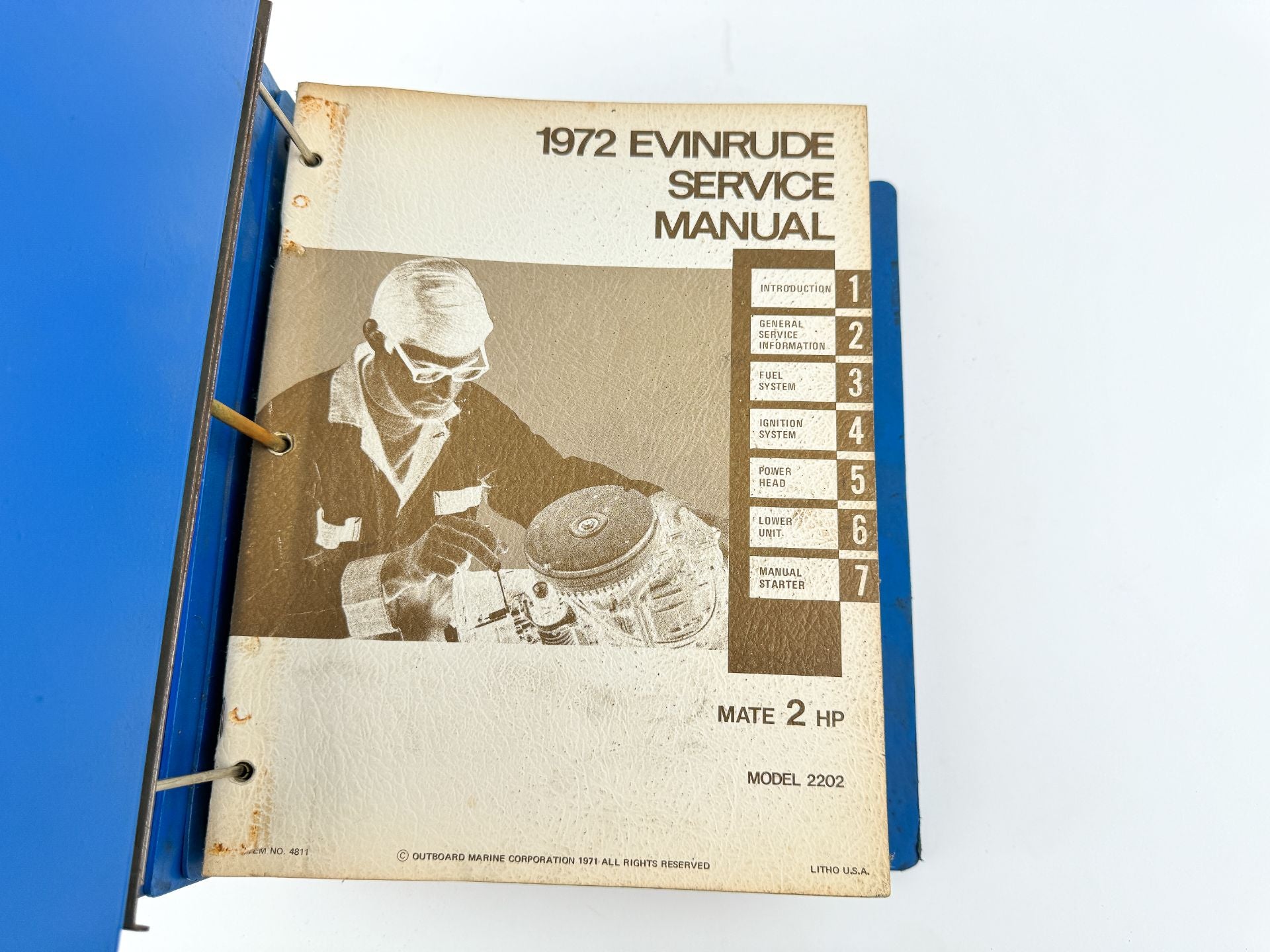 1971-1972 Evinrude Service Manual Book Set