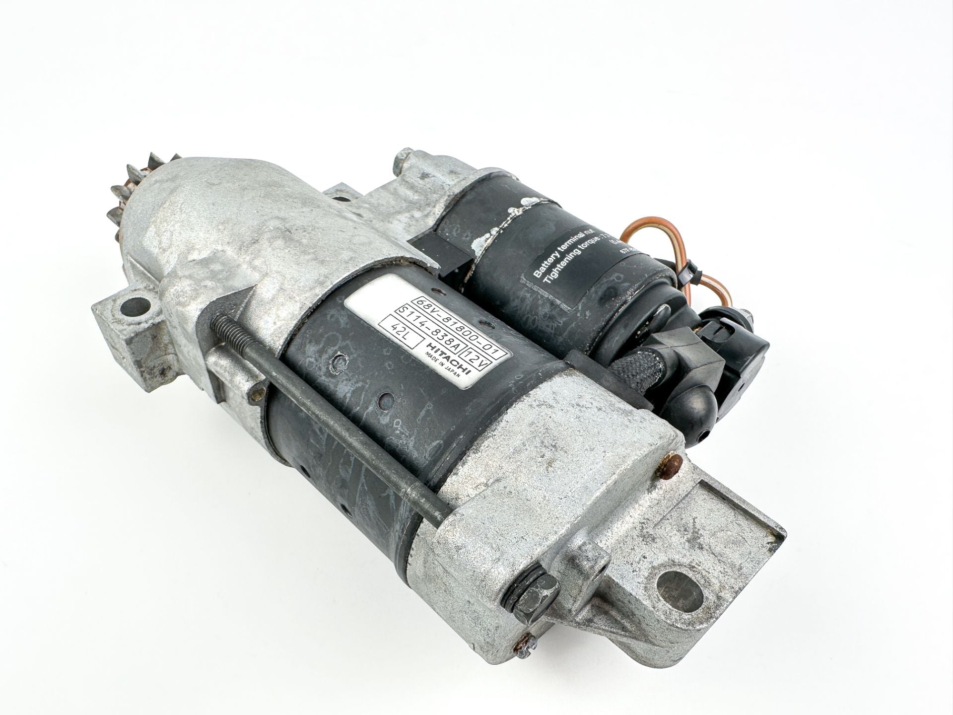 2004 Yamaha 115 HP 4 Stroke Outboard Starter Motor 68V-81800-01-00 OEM