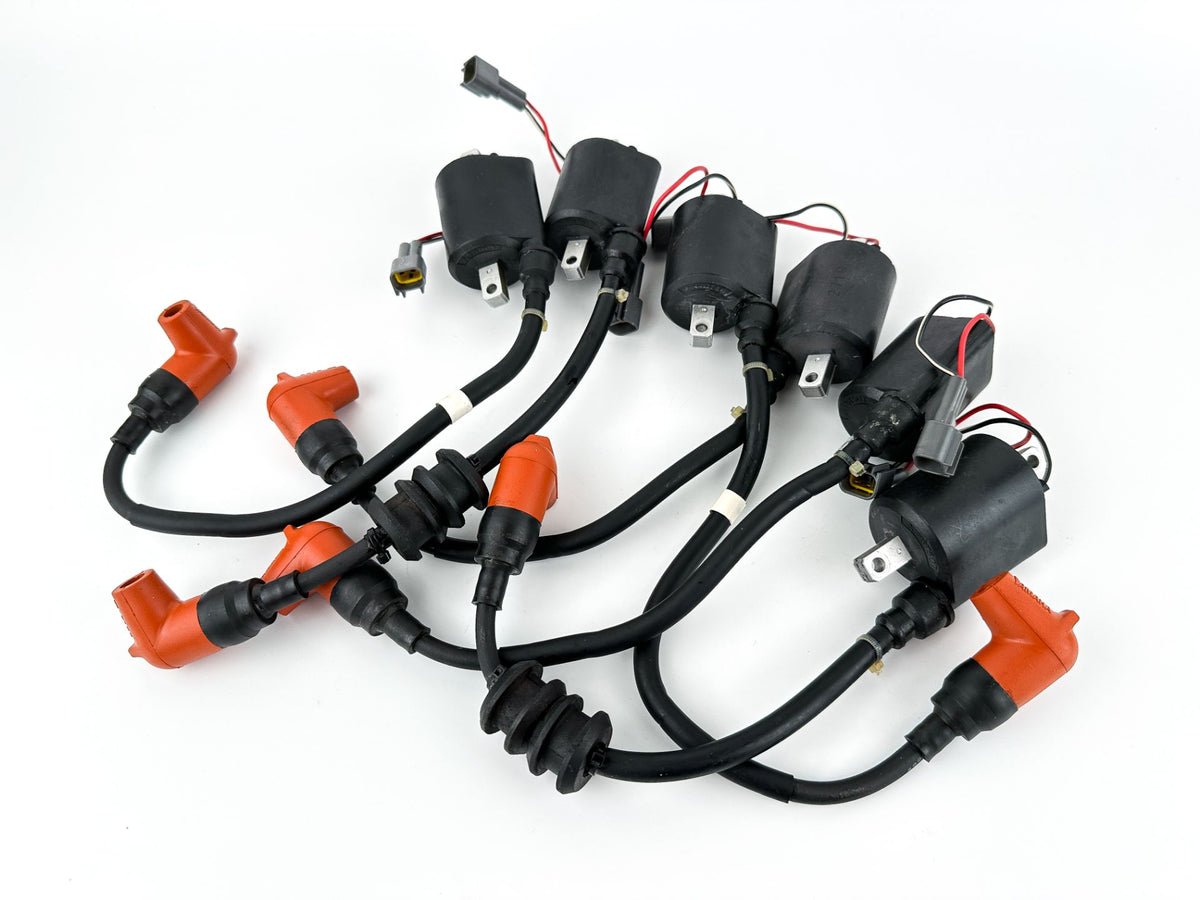 2002-2003 Yamaha 200 HP 2 Stroke Outboard Ignition Coil Set 68F-82310-11-00