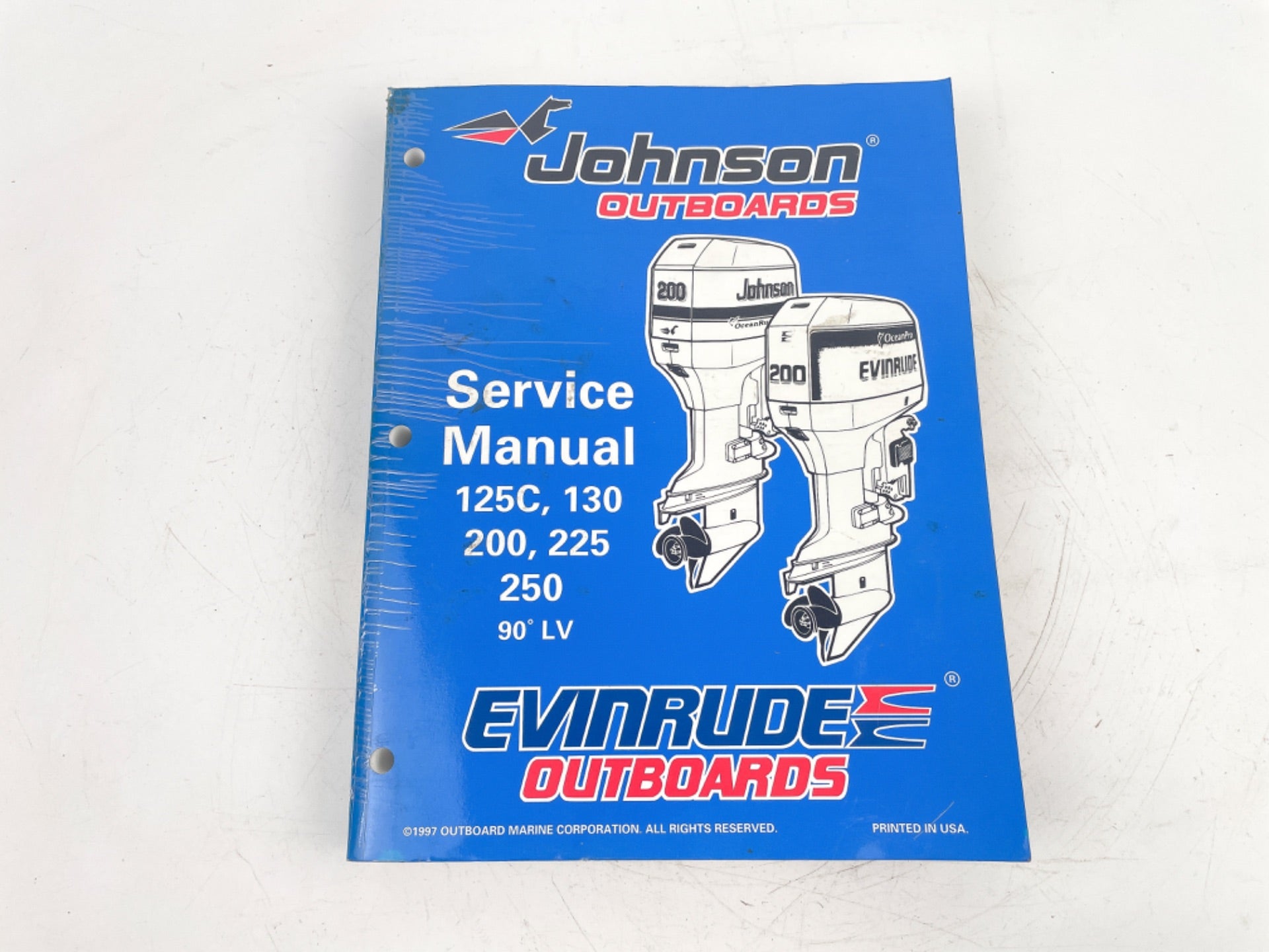 OEM Johnson Evinrude Service Manual 125C-250 90° LV 520212