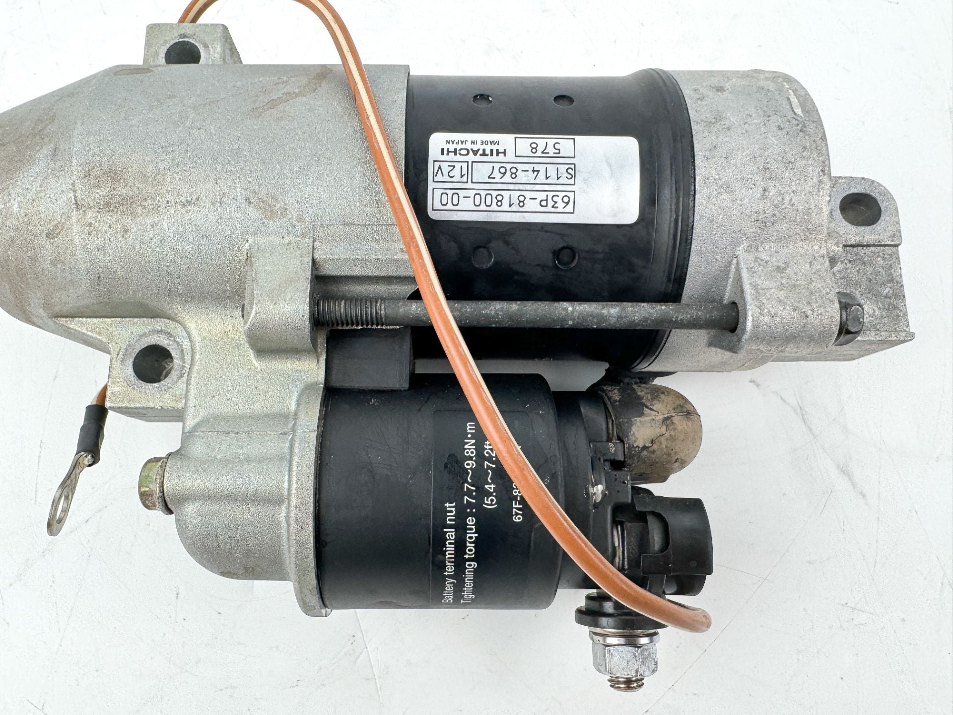 2006 Yamaha 150 HP 4 Stroke Outboard Starter Motor 63P-81800-00-00 OEM