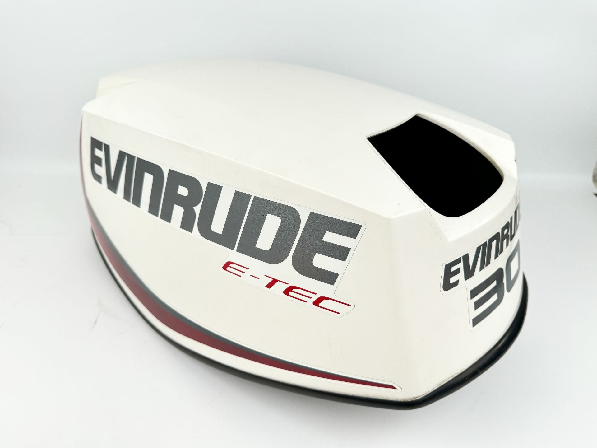 2015 Evinrude 30 HP 2 Stroke Outboard Top Cowling White 0285826 OEM