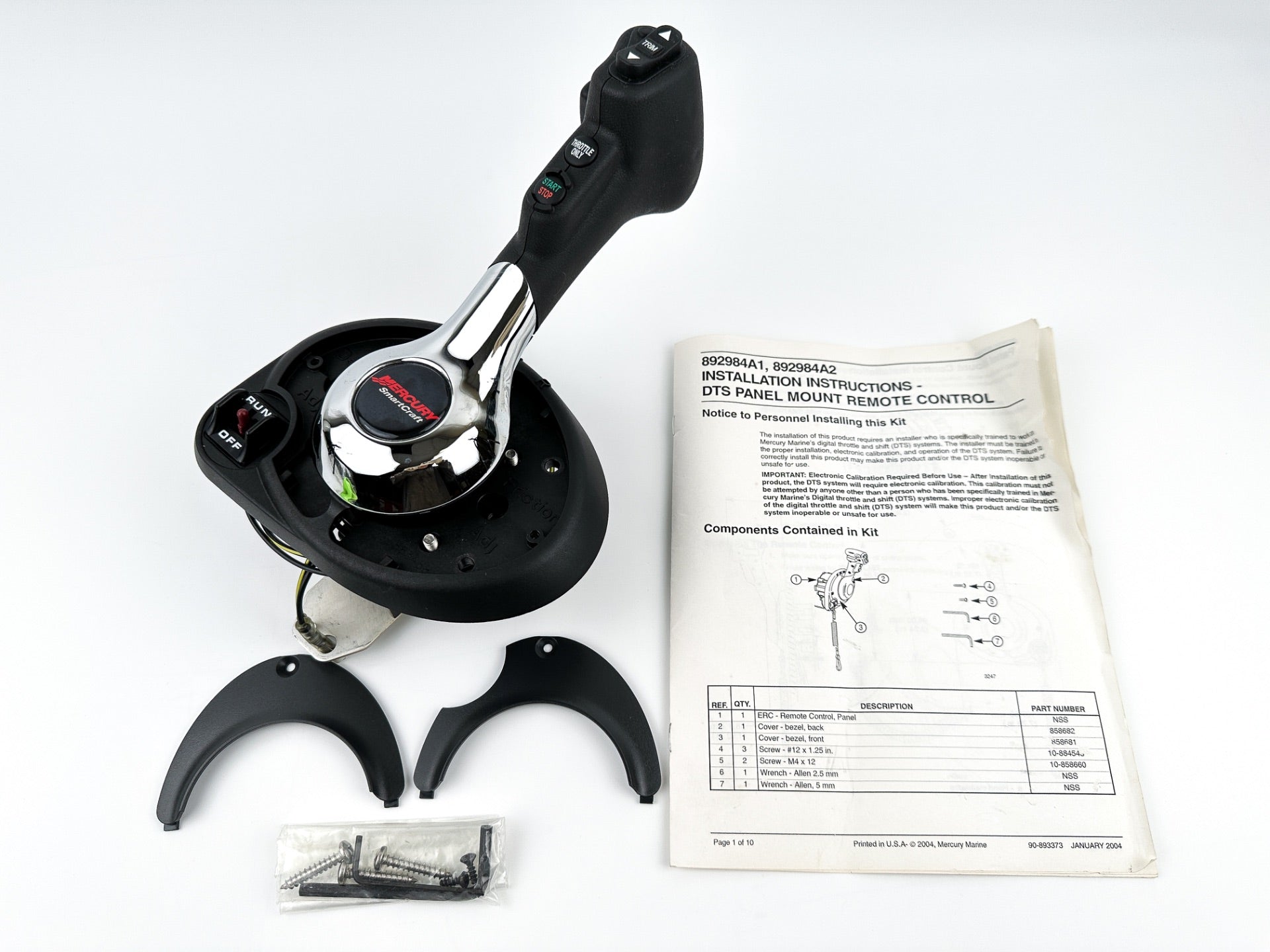 Mercury DTS Side Panel Mount Single Control Box Assembly 892984A01 OEM