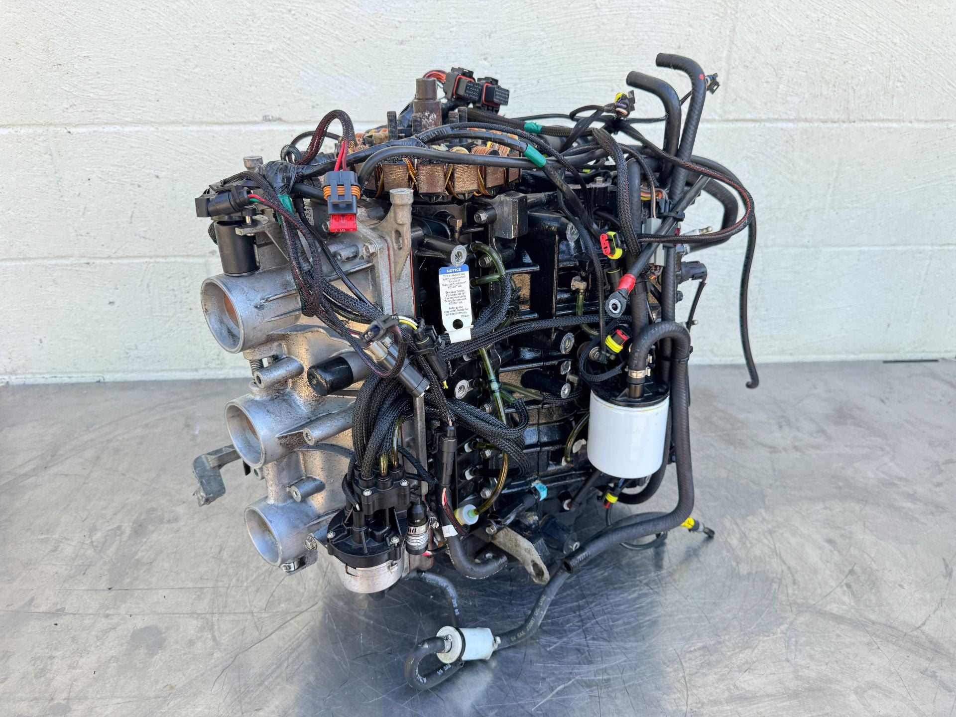 2017 Evinrude 200 HP 2 Stroke Outboard Powerhead 5007437 OEM