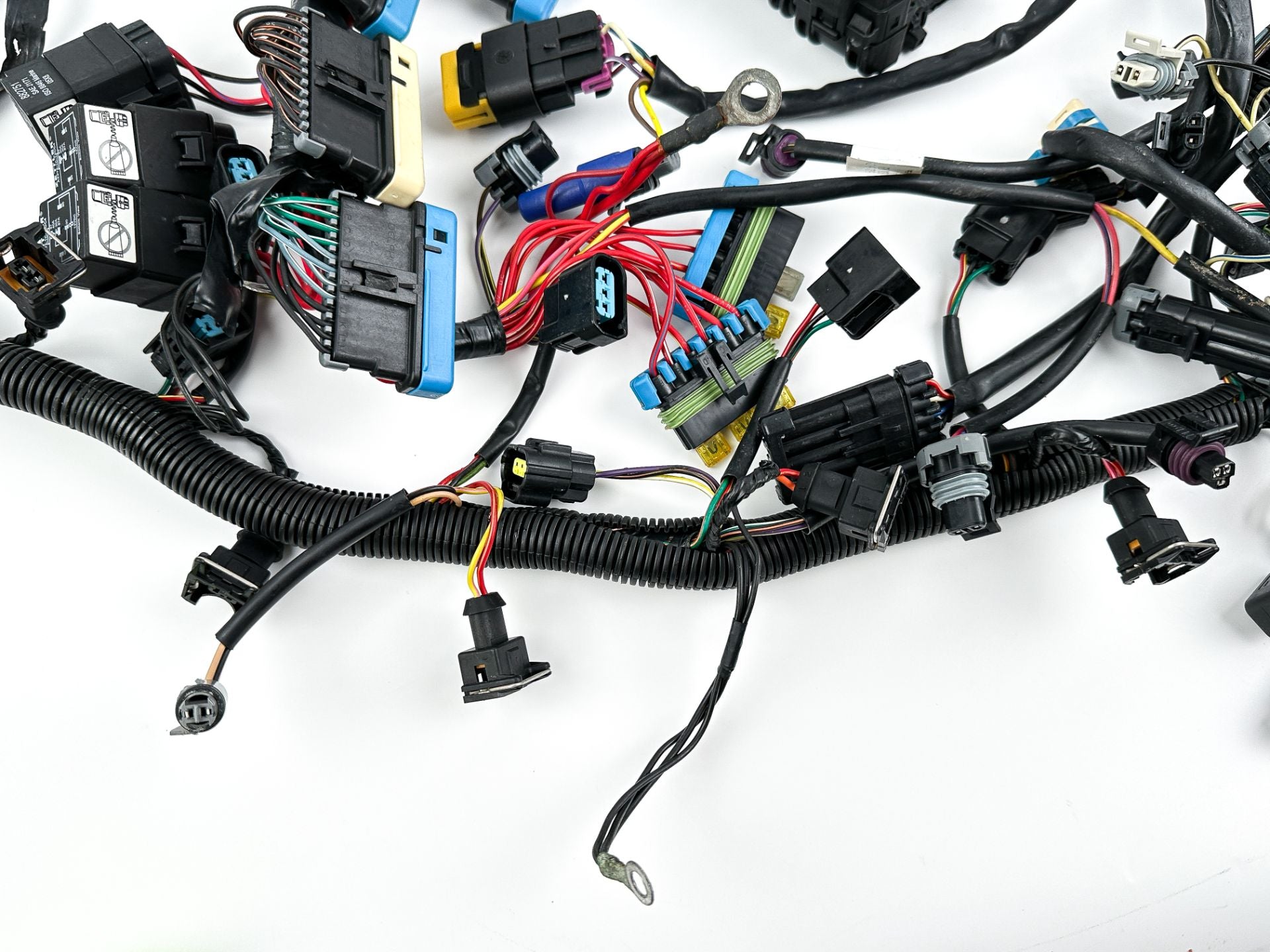 2008 Mercury 300 HP 4 Stroke Outboard Engine Wire Harness 8M0082643 Damaged