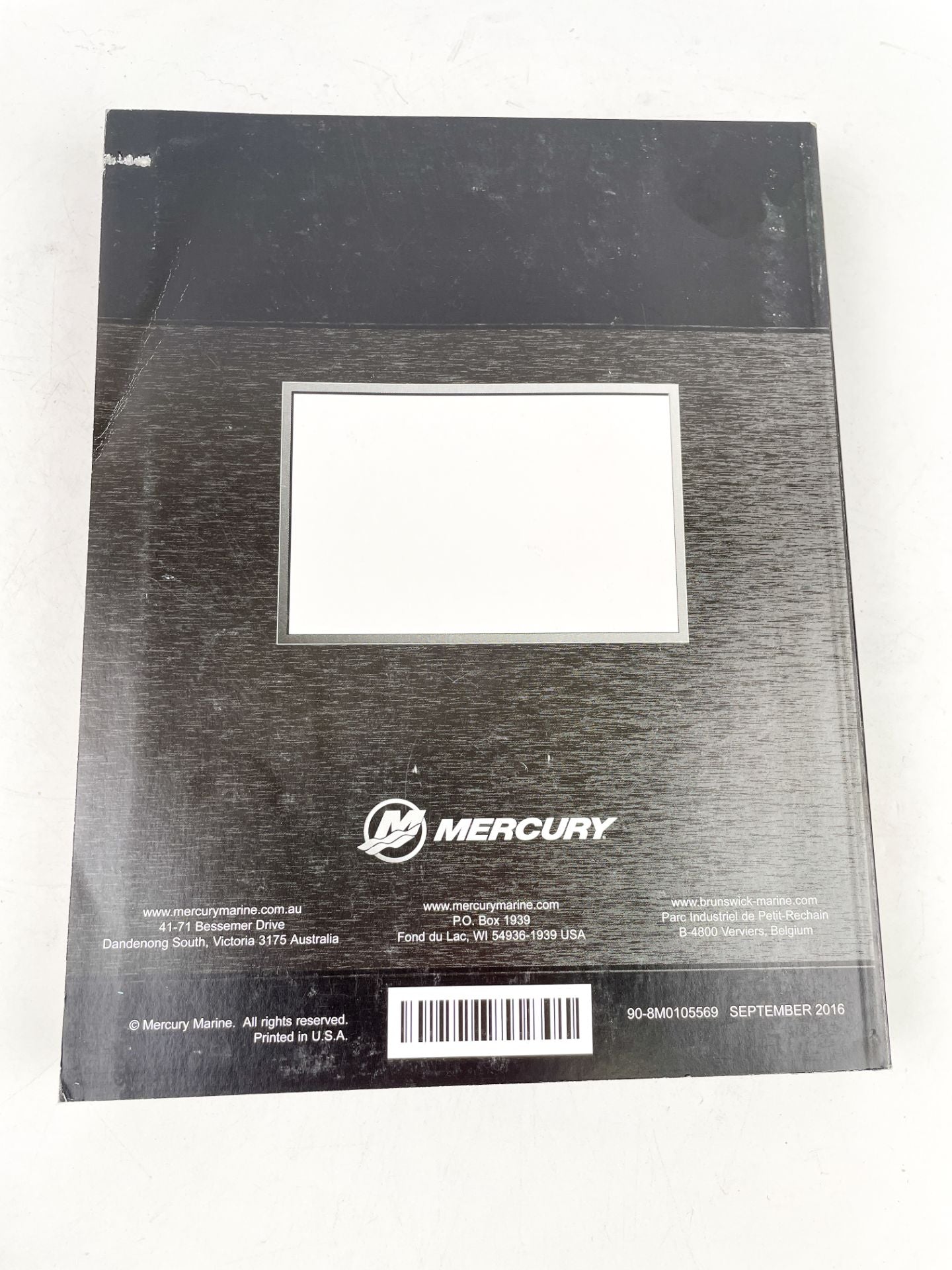 Mercury 2016 30/40 EFI 3 Cylinder FourStroke Service Manual 90-8M0105569